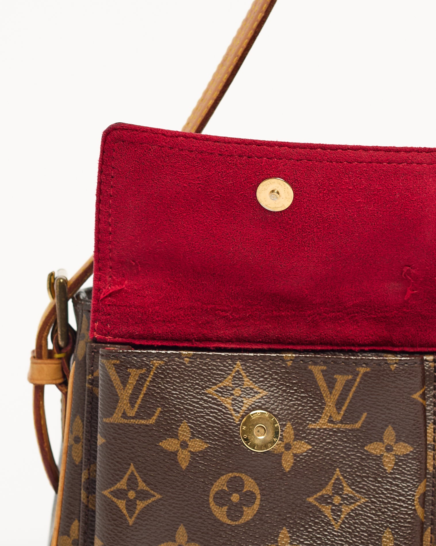 LOUIS VUITTON CITE MM COATED CANVAS SHOULDER BAG