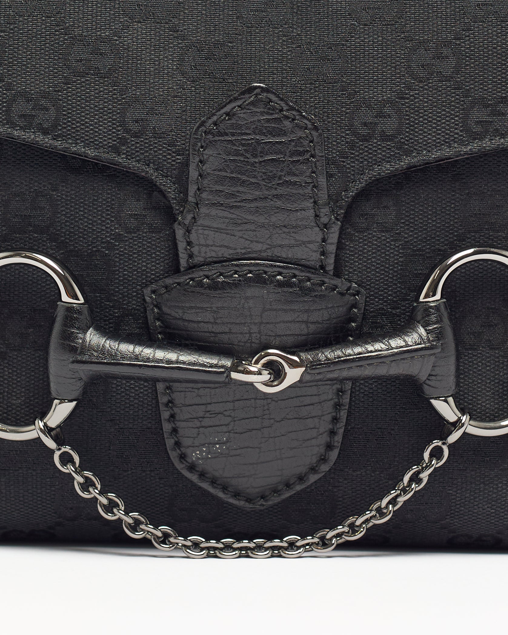 GUCCI BY TOM FORD 2004 HORSEBIT MONOGRAM SHOULDER BAG