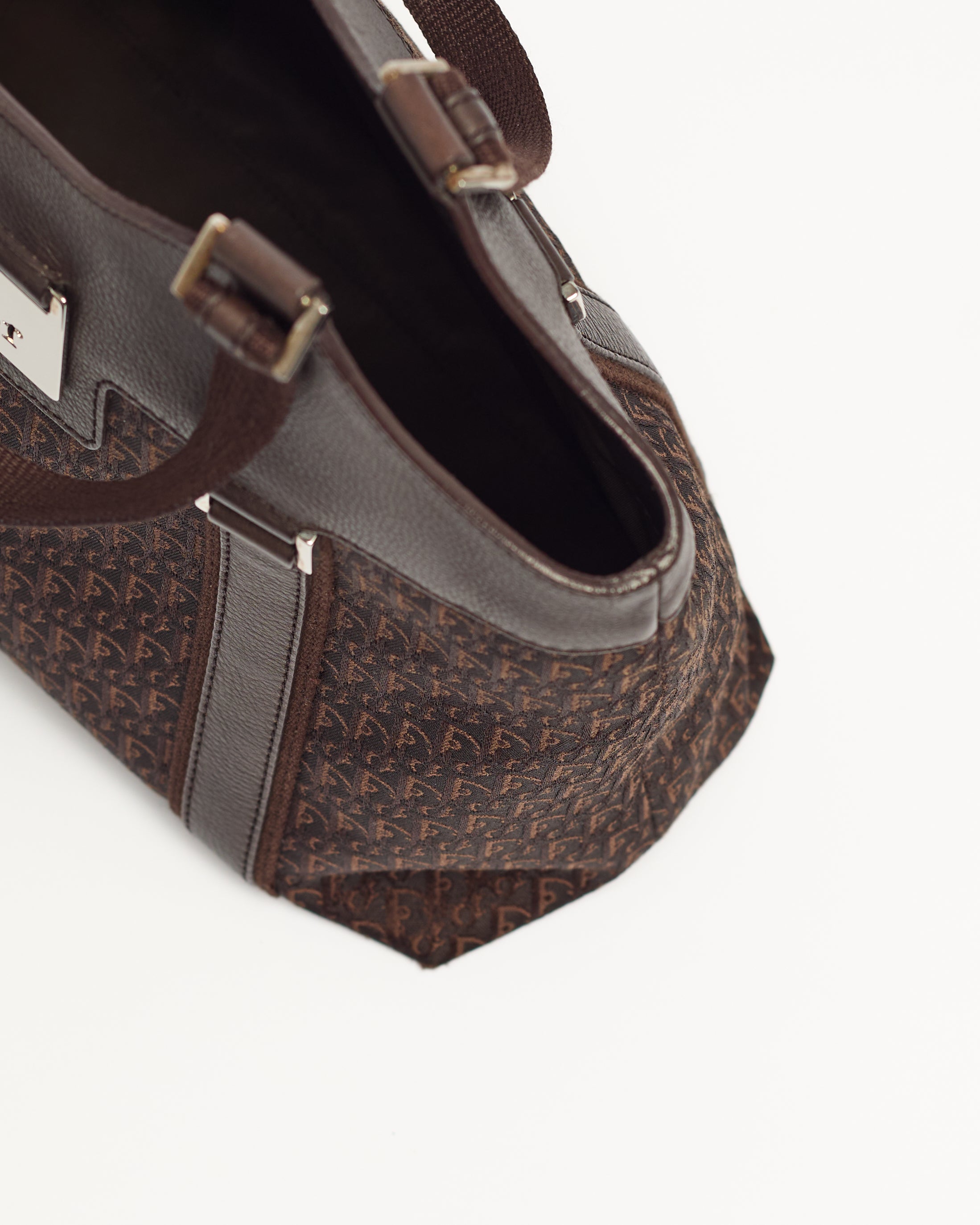 CHRISTIAN DIOR 2000S DIORISSIMO CANVAS TOTE SHOULDER BAG