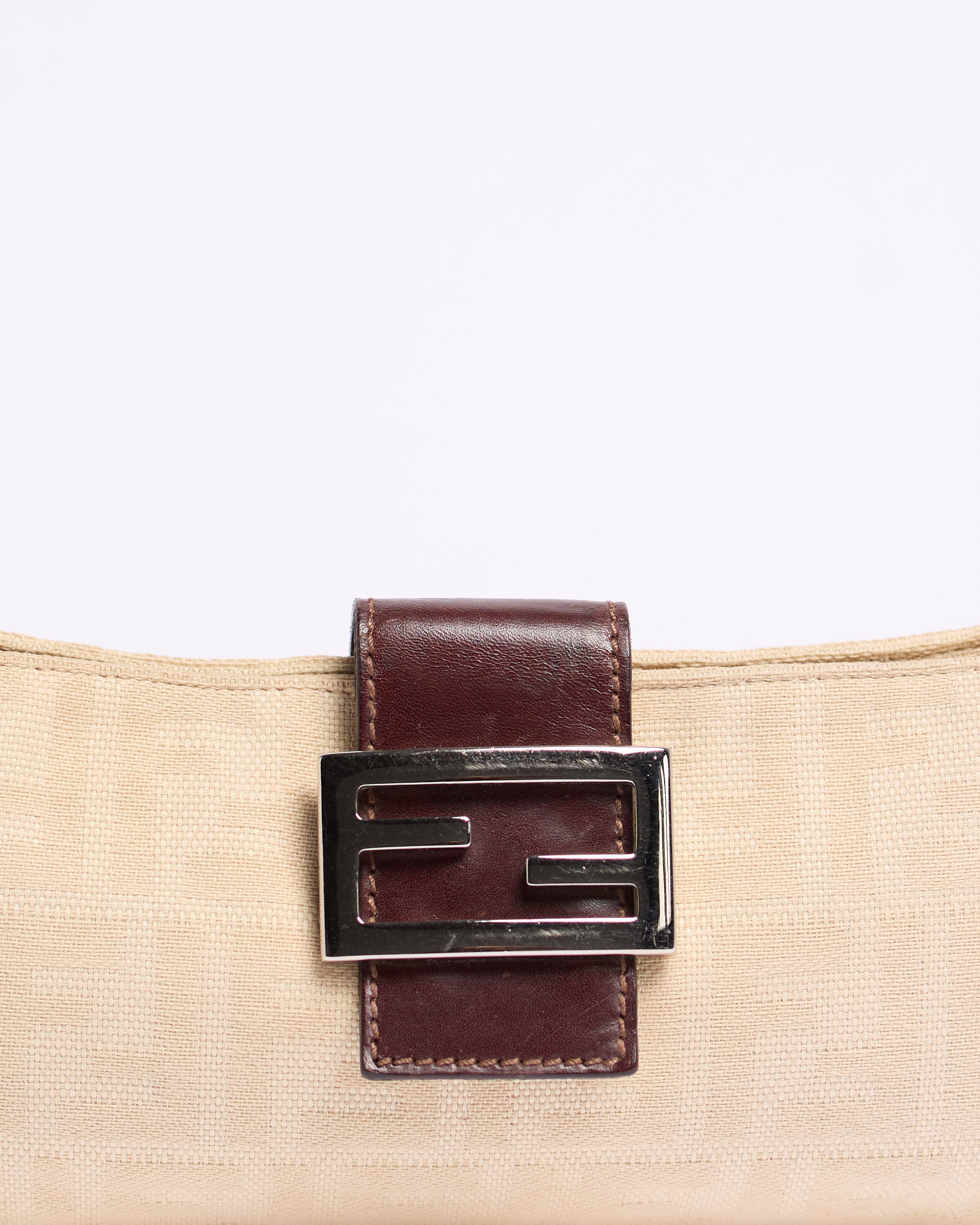 FENDI ZUCCA CROSS BODY BAGUETTE BAG