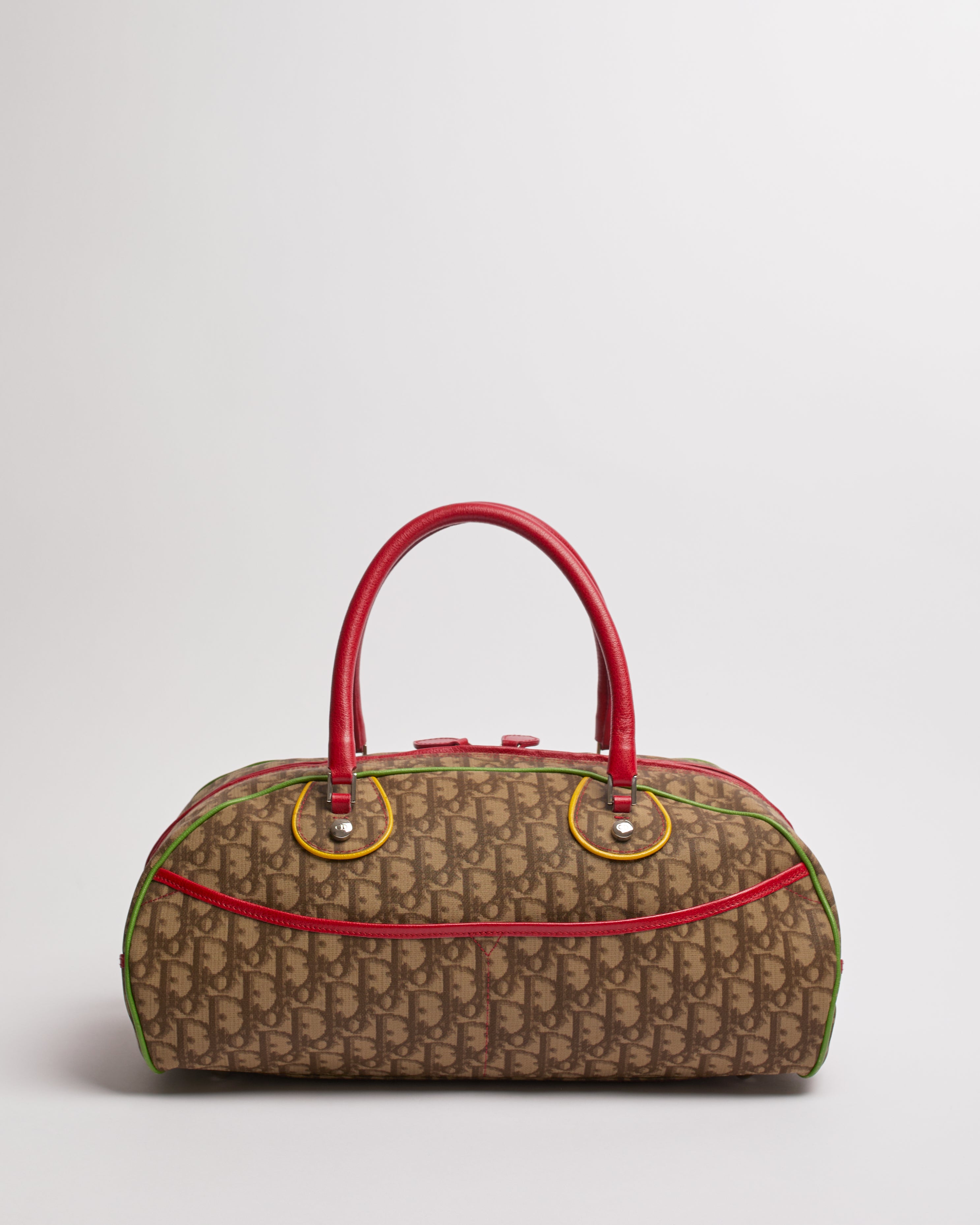 CHRISTAIN DIOR 2004 RASTA OBLIQUE BOWLER BAG