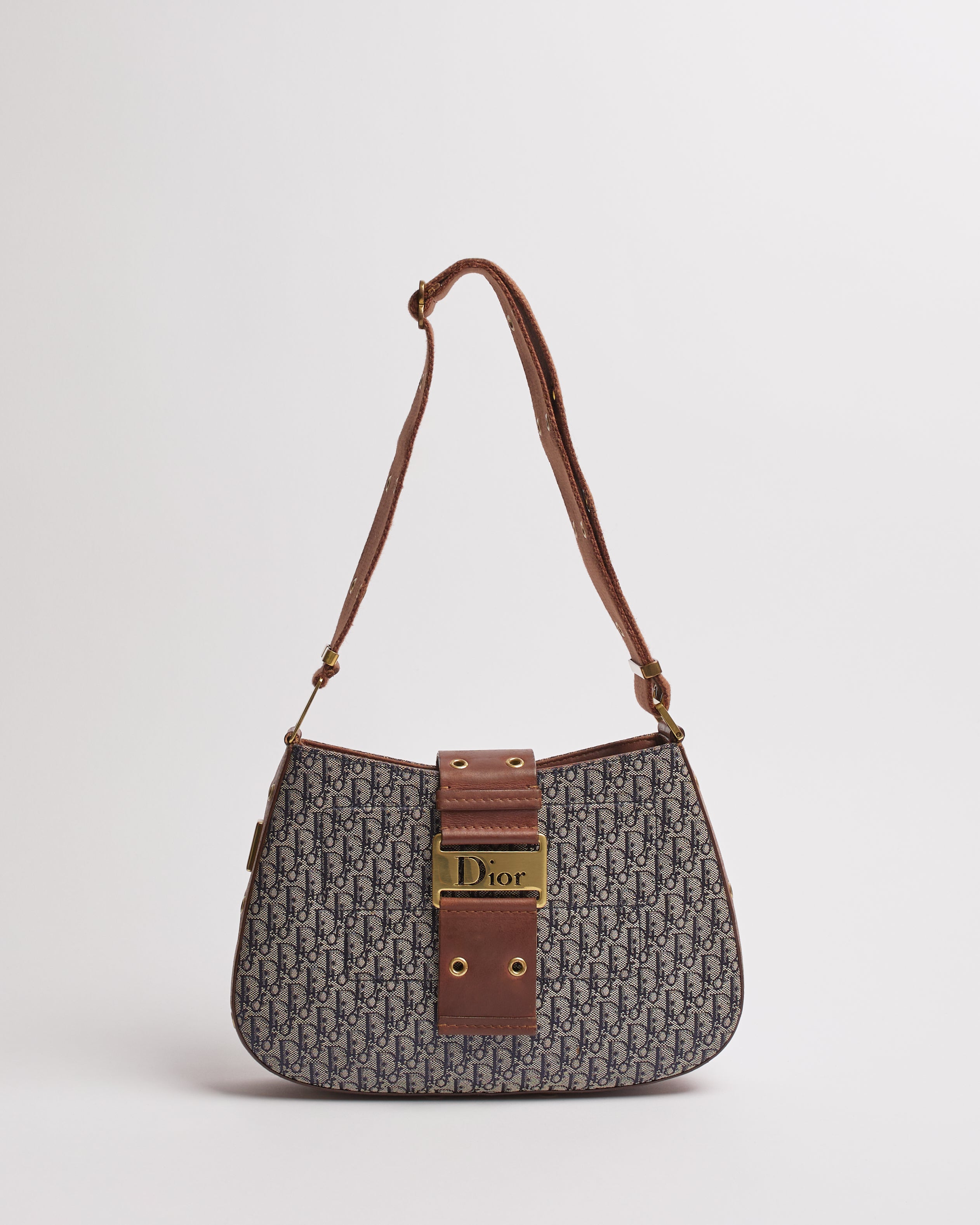 CHRISTIAN DIOR STREET CHIC COLUMBUS TROTTER OBLIQUE SHOULDER BAG