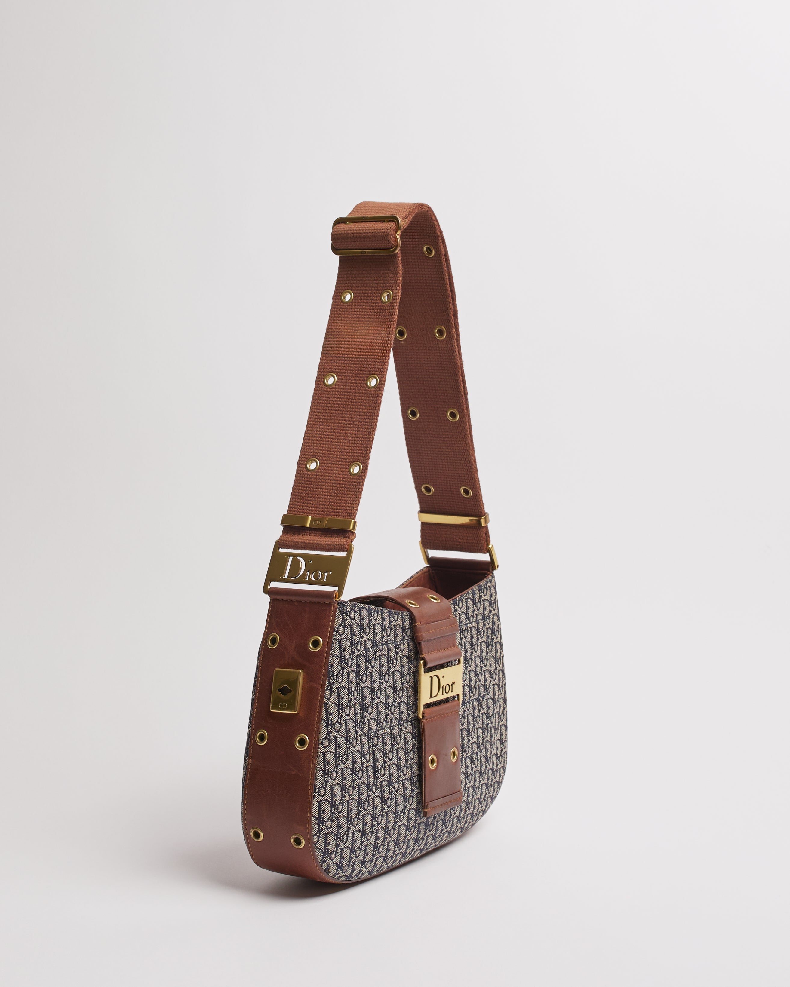 CHRISTIAN DIOR STREET CHIC COLUMBUS TROTTER OBLIQUE SHOULDER BAG