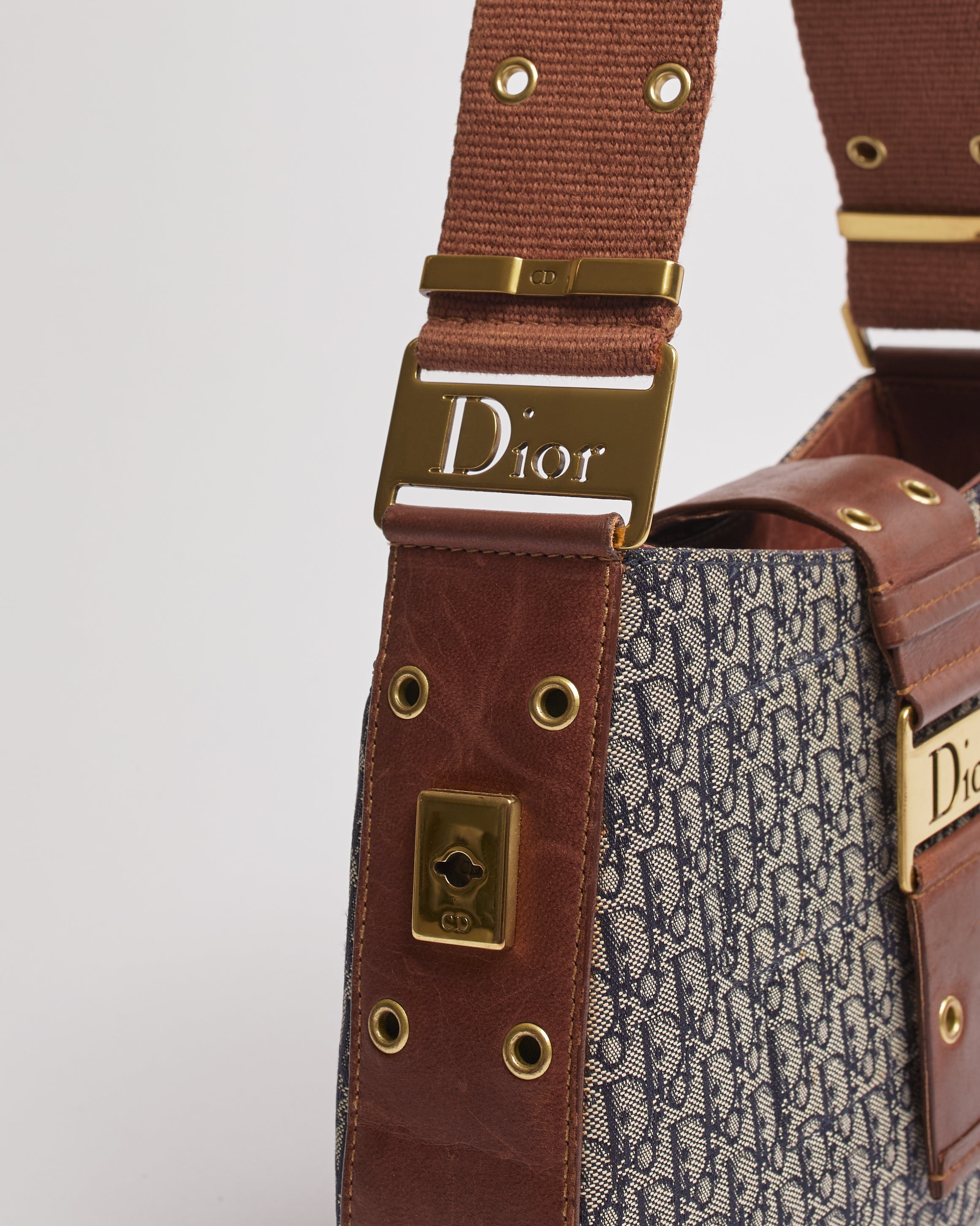 CHRISTIAN DIOR STREET CHIC COLUMBUS TROTTER OBLIQUE SHOULDER BAG