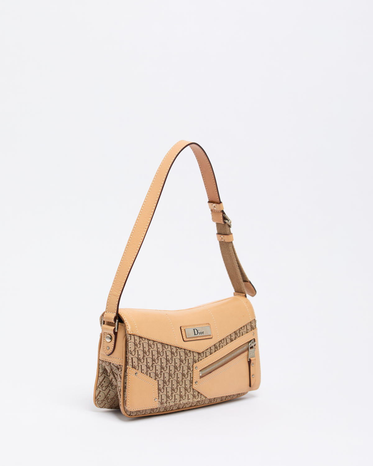 CHRISTIAN DIOR 2000'S TAUPE POCHETTE BAG