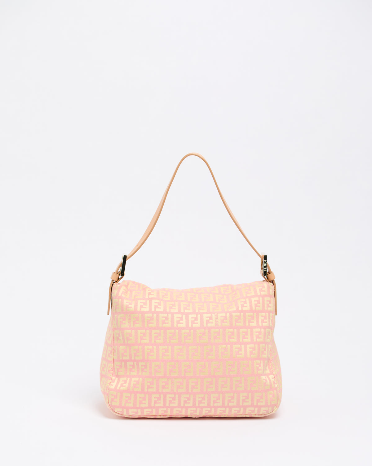 FENDI ZUCCHINO PINK SATIN MAMMMA BAGUETTE