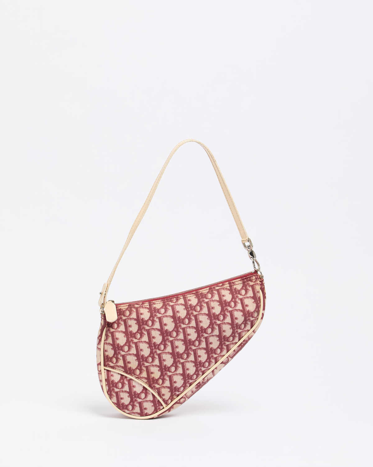 CHRISTIAN DIOR RED MINI SADDLE BAG
