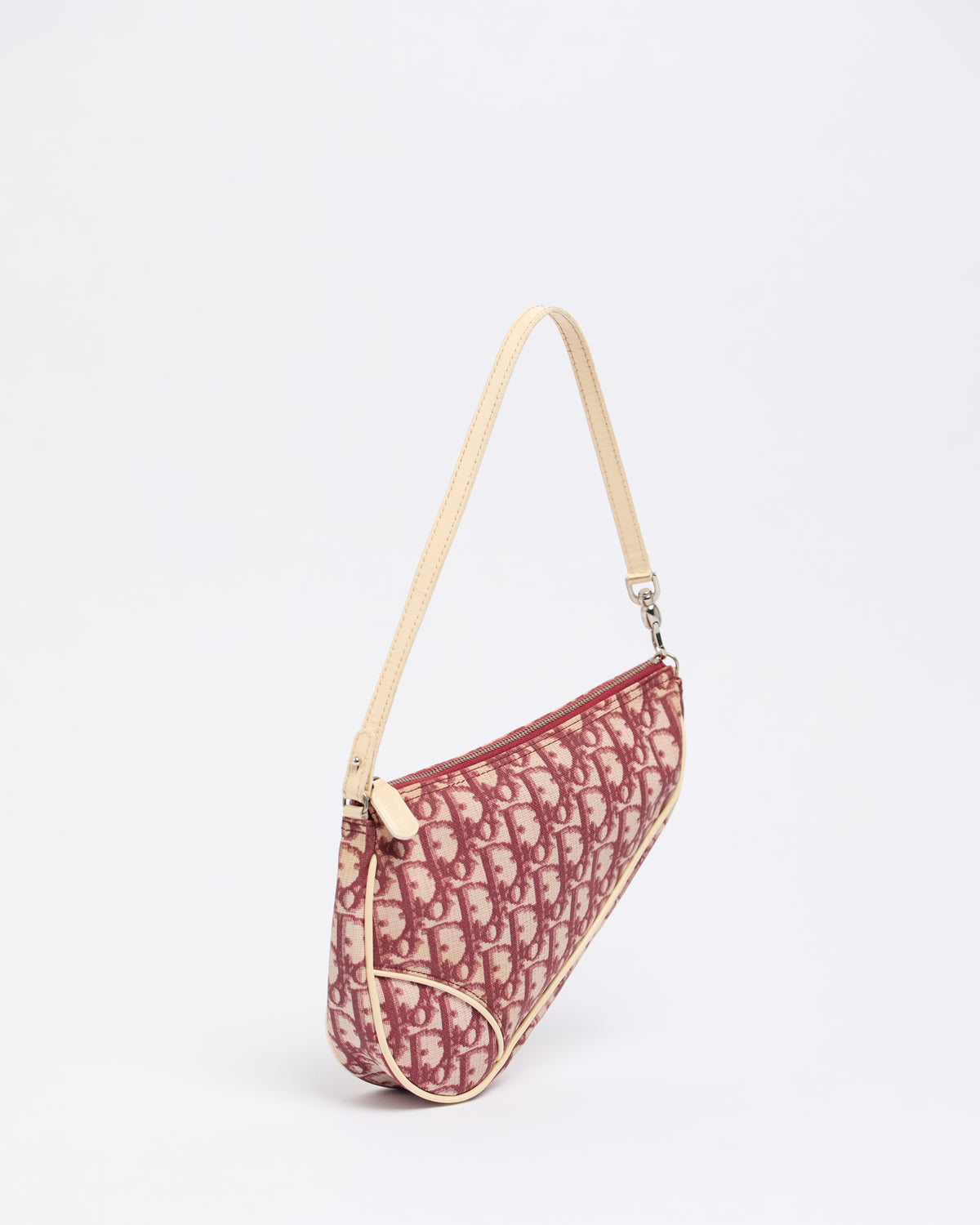 CHRISTIAN DIOR RED MINI SADDLE BAG