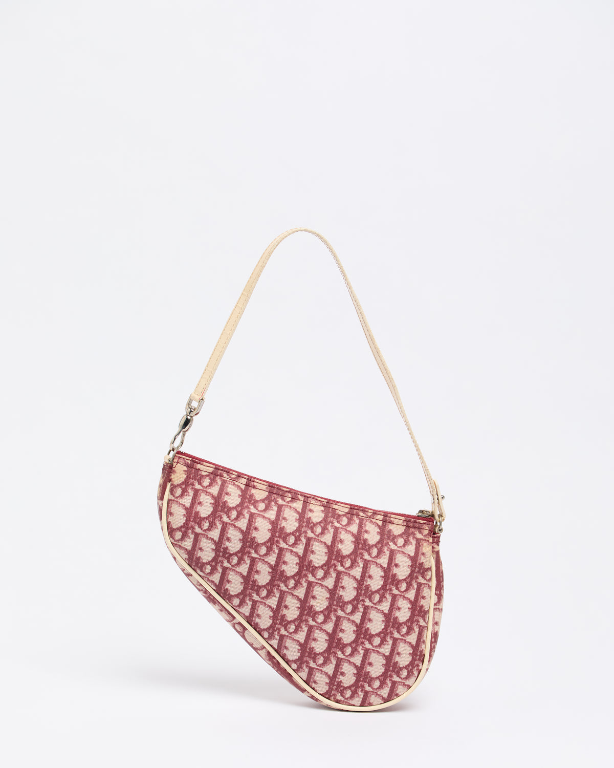 CHRISTIAN DIOR RED MINI SADDLE BAG