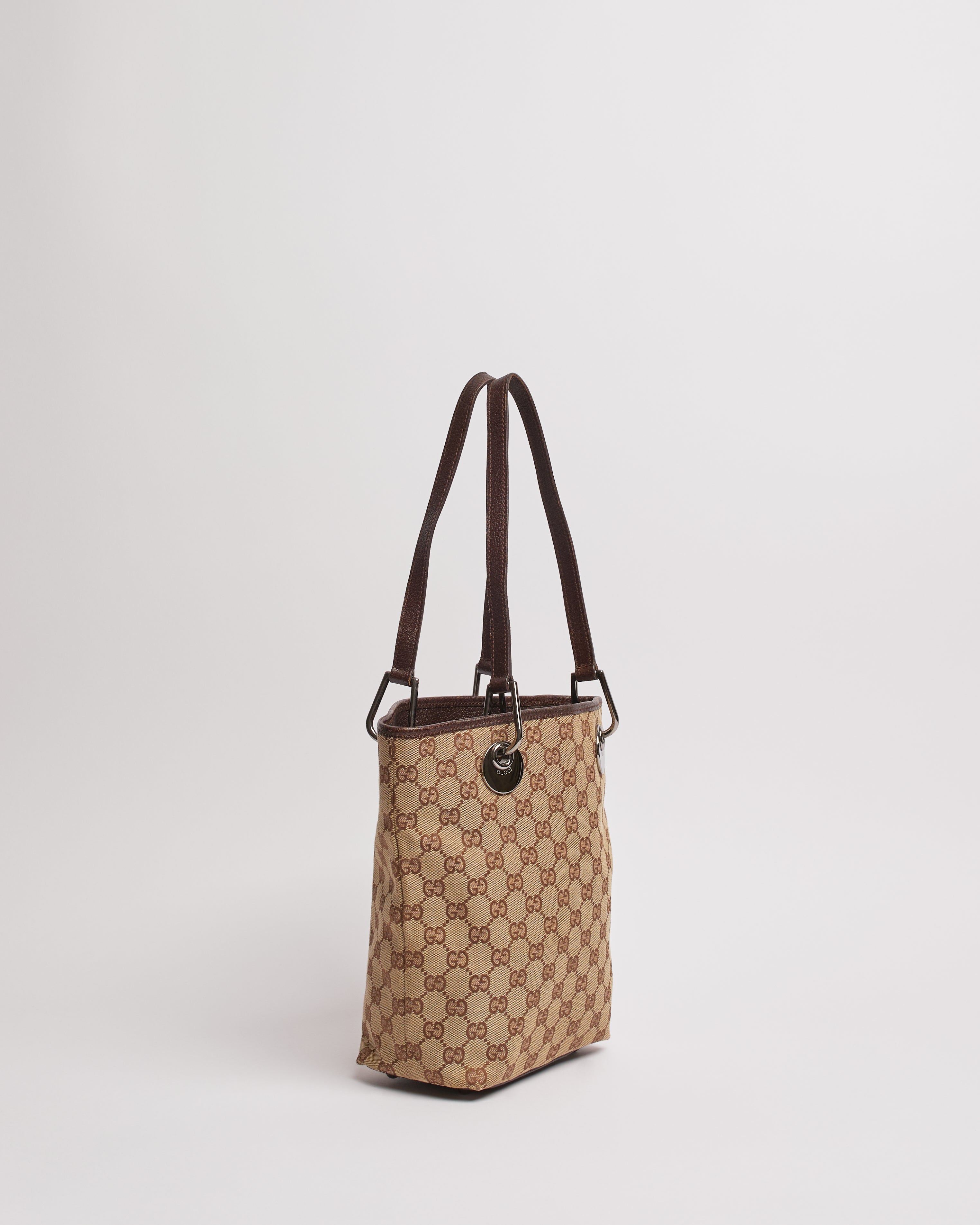 GUCCI 2000'S MONOGRAM CANVAS TOTE BAG