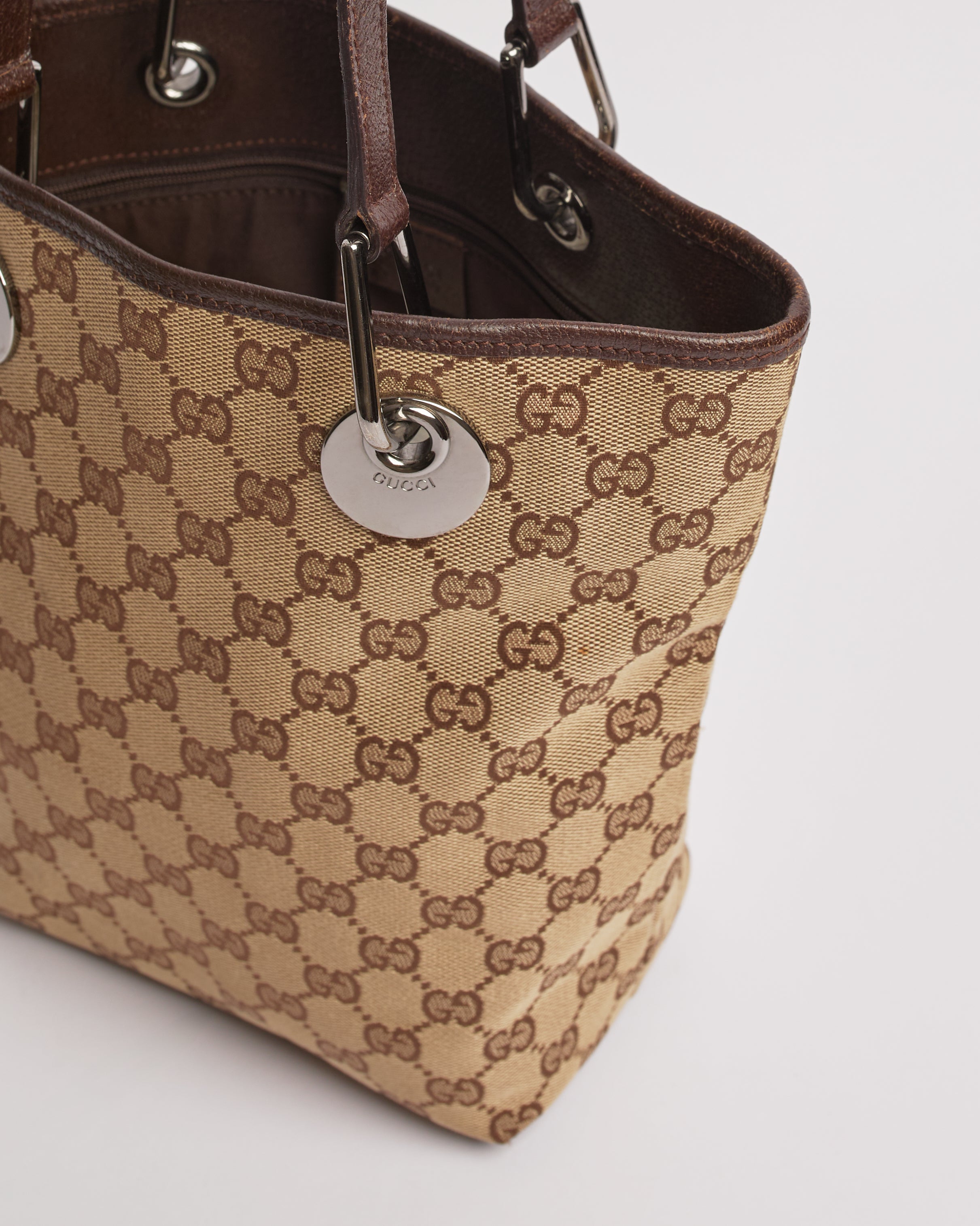 GUCCI 2000'S MONOGRAM CANVAS TOTE BAG