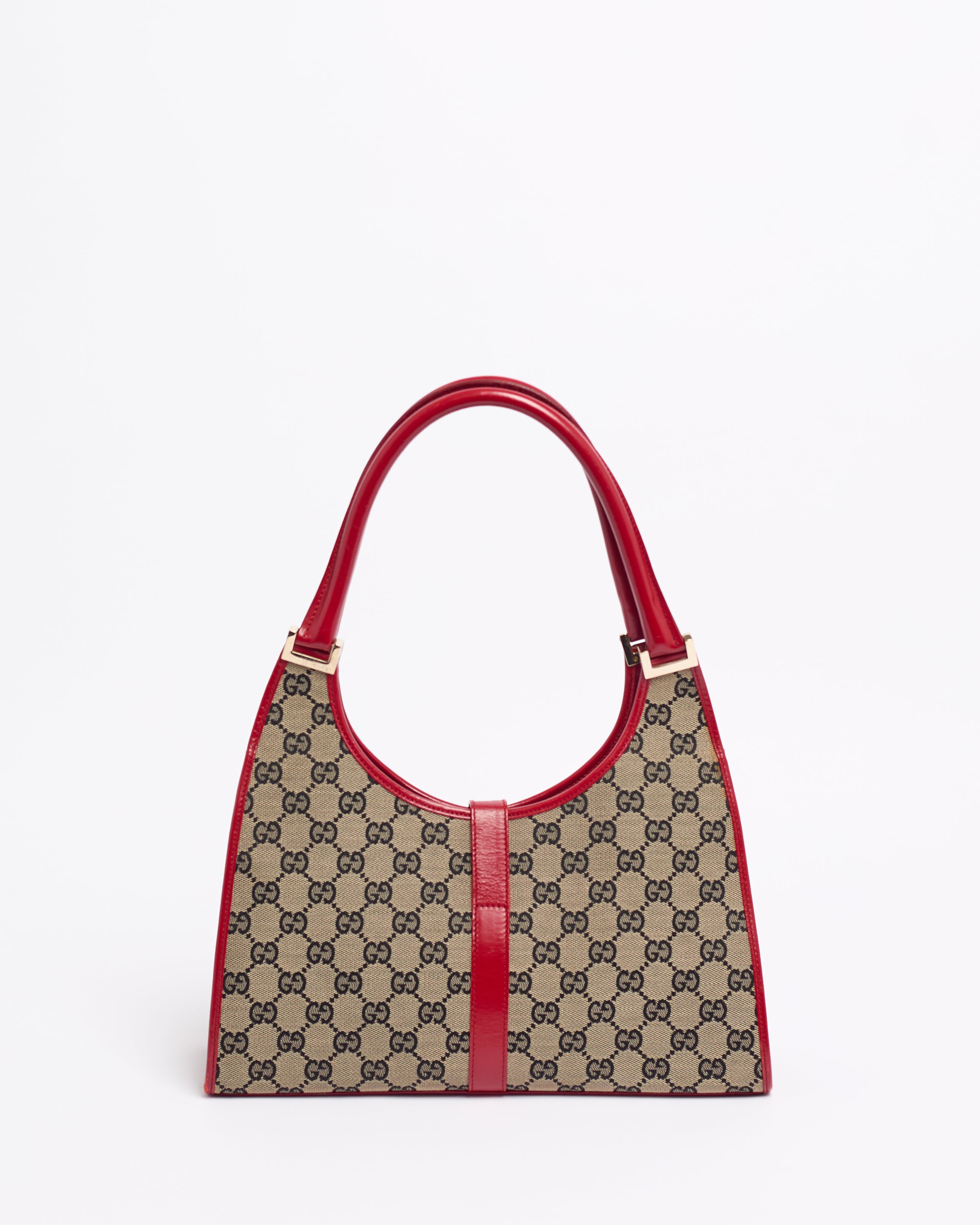 GUCCI GG 2000'S RED JACKIE SHOULDER BAG