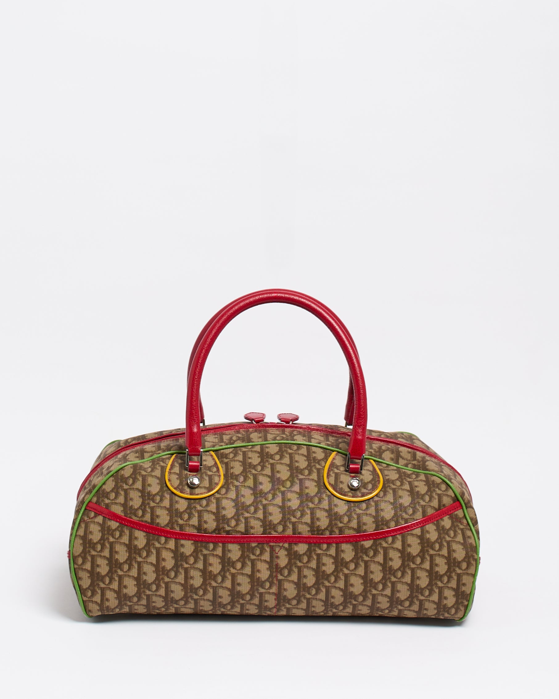 CHRISTAIN DIOR 2004 RASTA OBLIQUE BOWLER BAG
