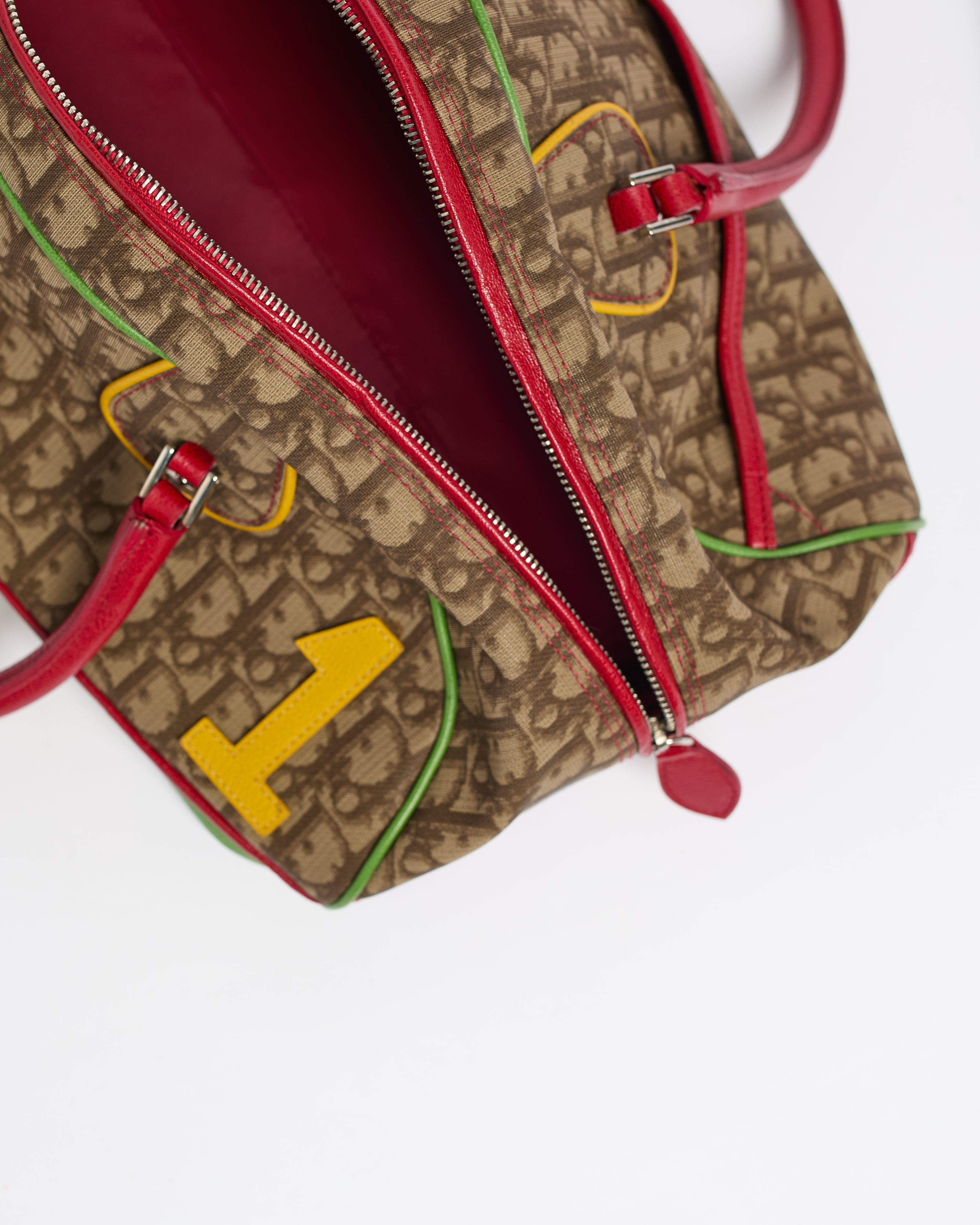 CHRISTAIN DIOR 2004 RASTA OBLIQUE BOWLER BAG