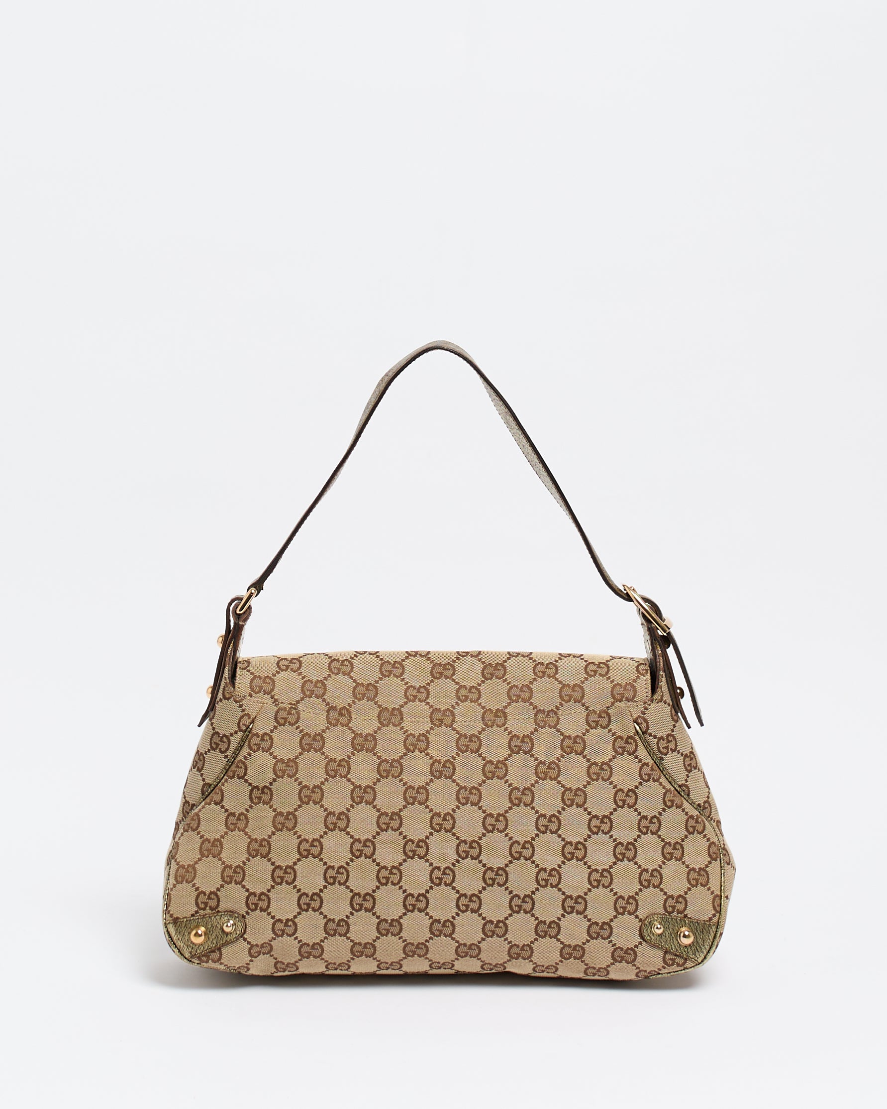 GUCCI BY TOM FORD 2004 HORSEBIT GOLD SHOULDER BAG