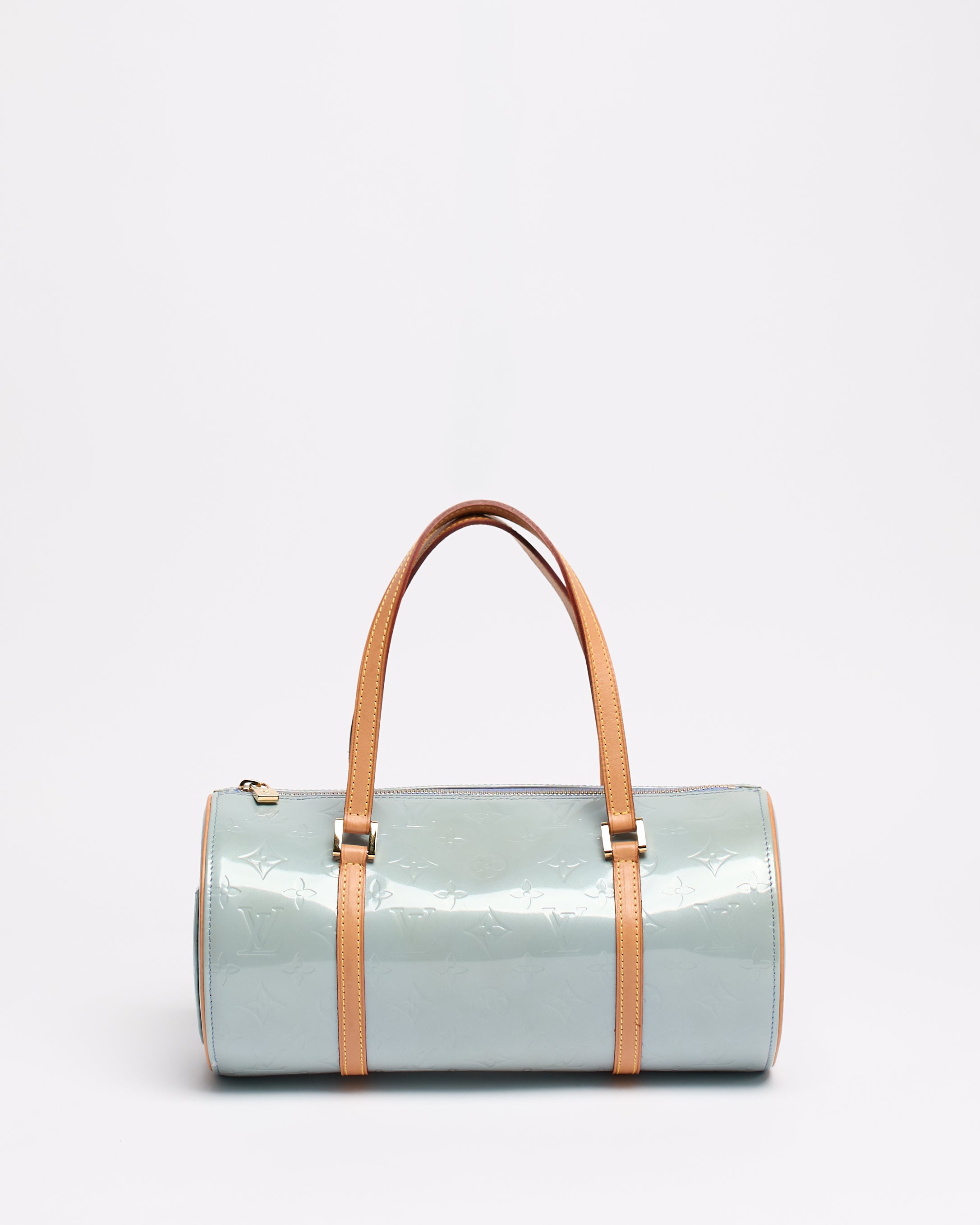 LOUIS VUITTON 2000'S BLUE VERNIS PAPILLON 30 BAG