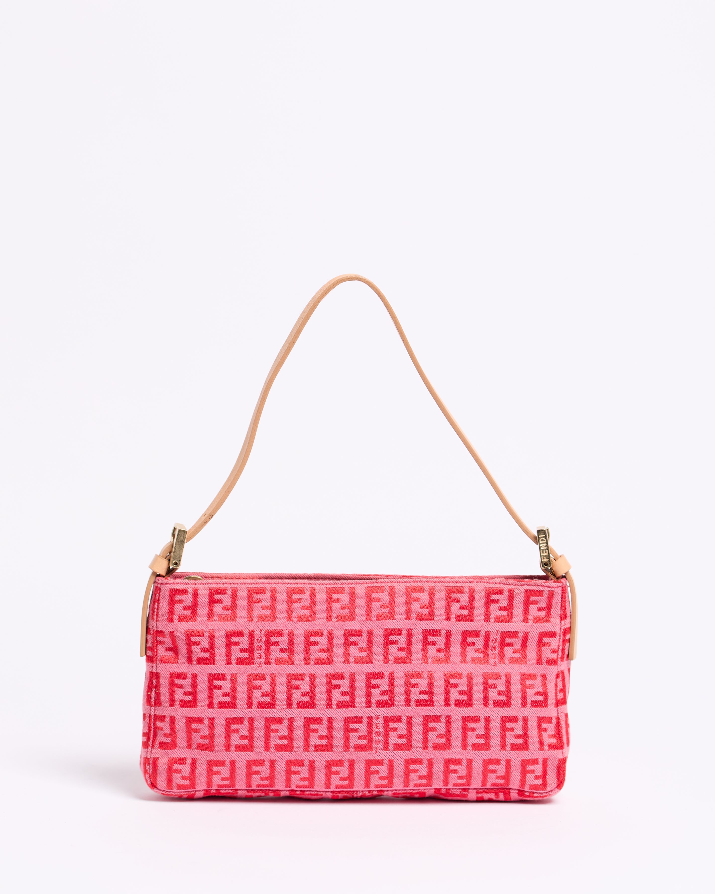 FENDI ZUCCHINO RASBERRY BAGUETTE BAG