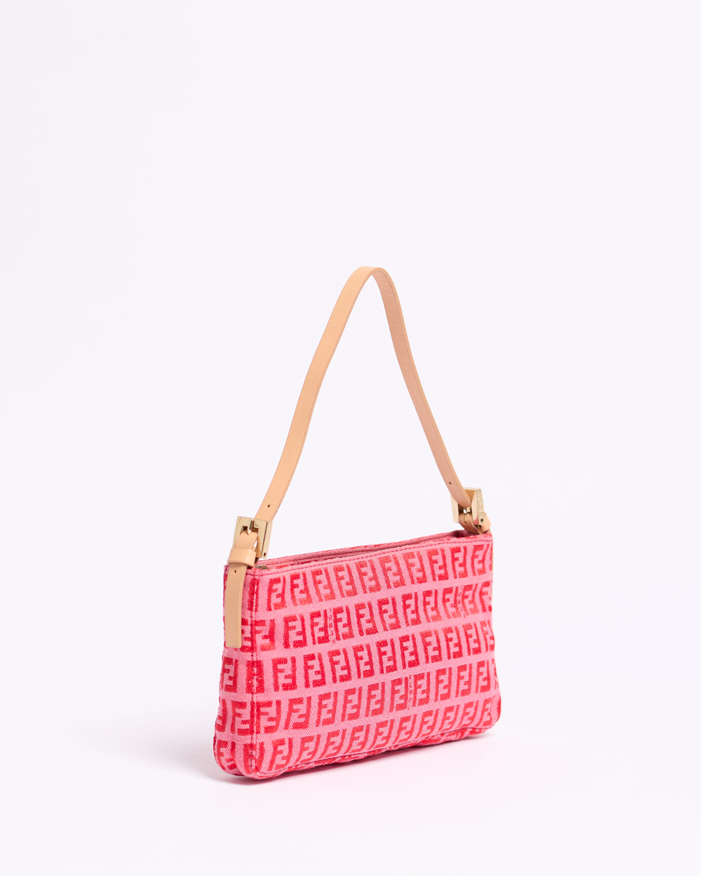 FENDI ZUCCHINO RASBERRY BAGUETTE BAG