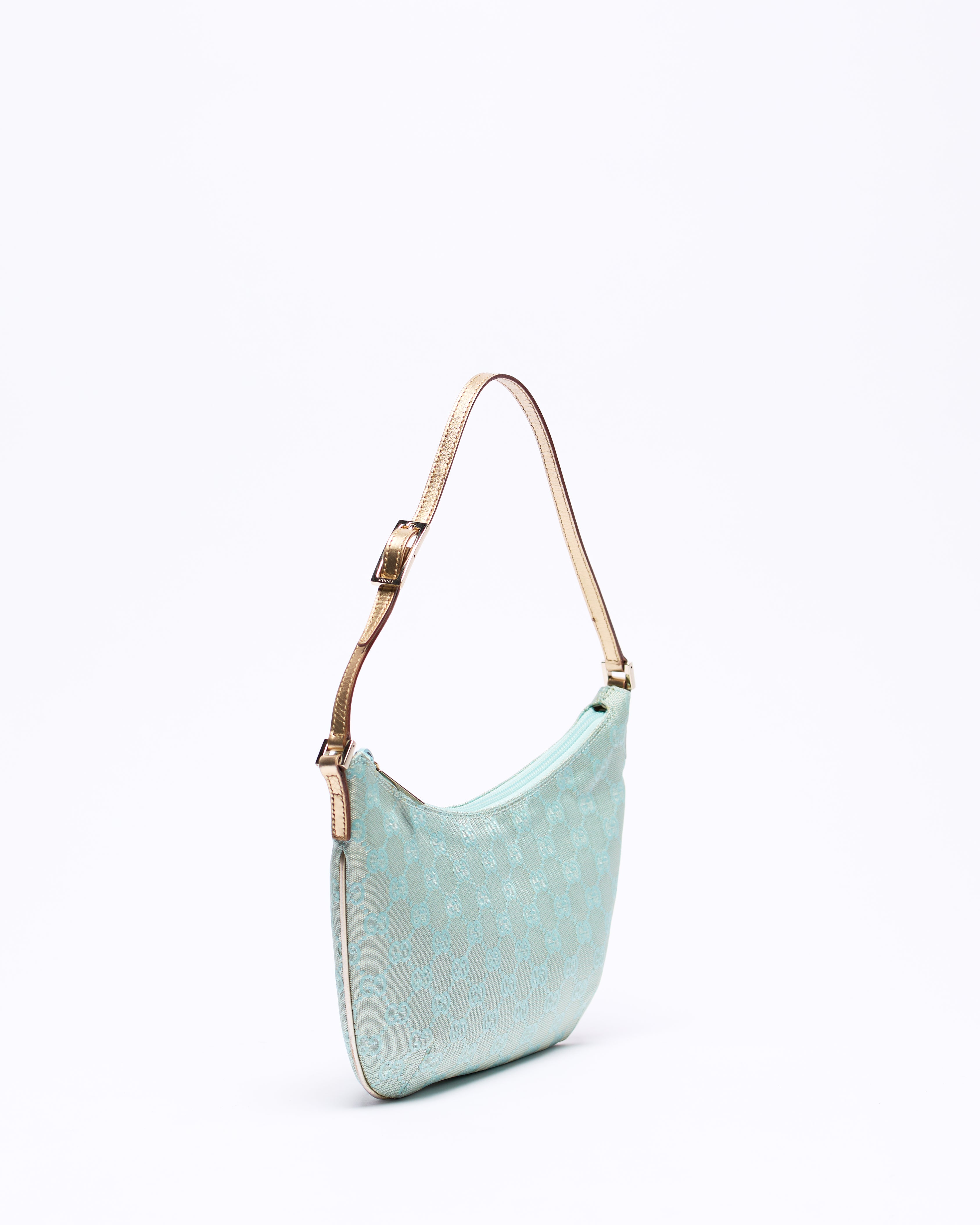 GUCCI 2000'S METALLIC TWO TONE POCHETTE BAG