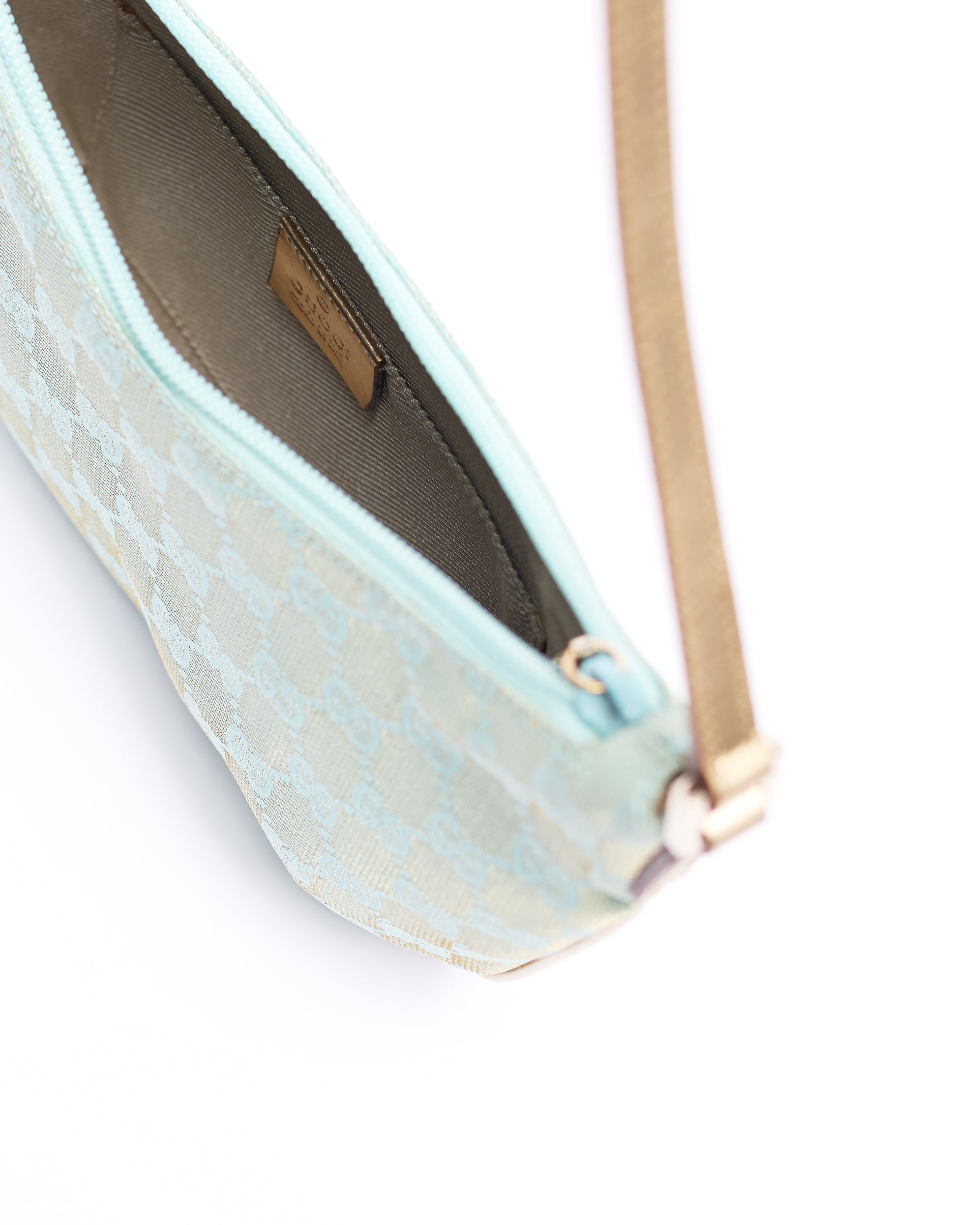 GUCCI 2000'S METALLIC TWO TONE POCHETTE BAG