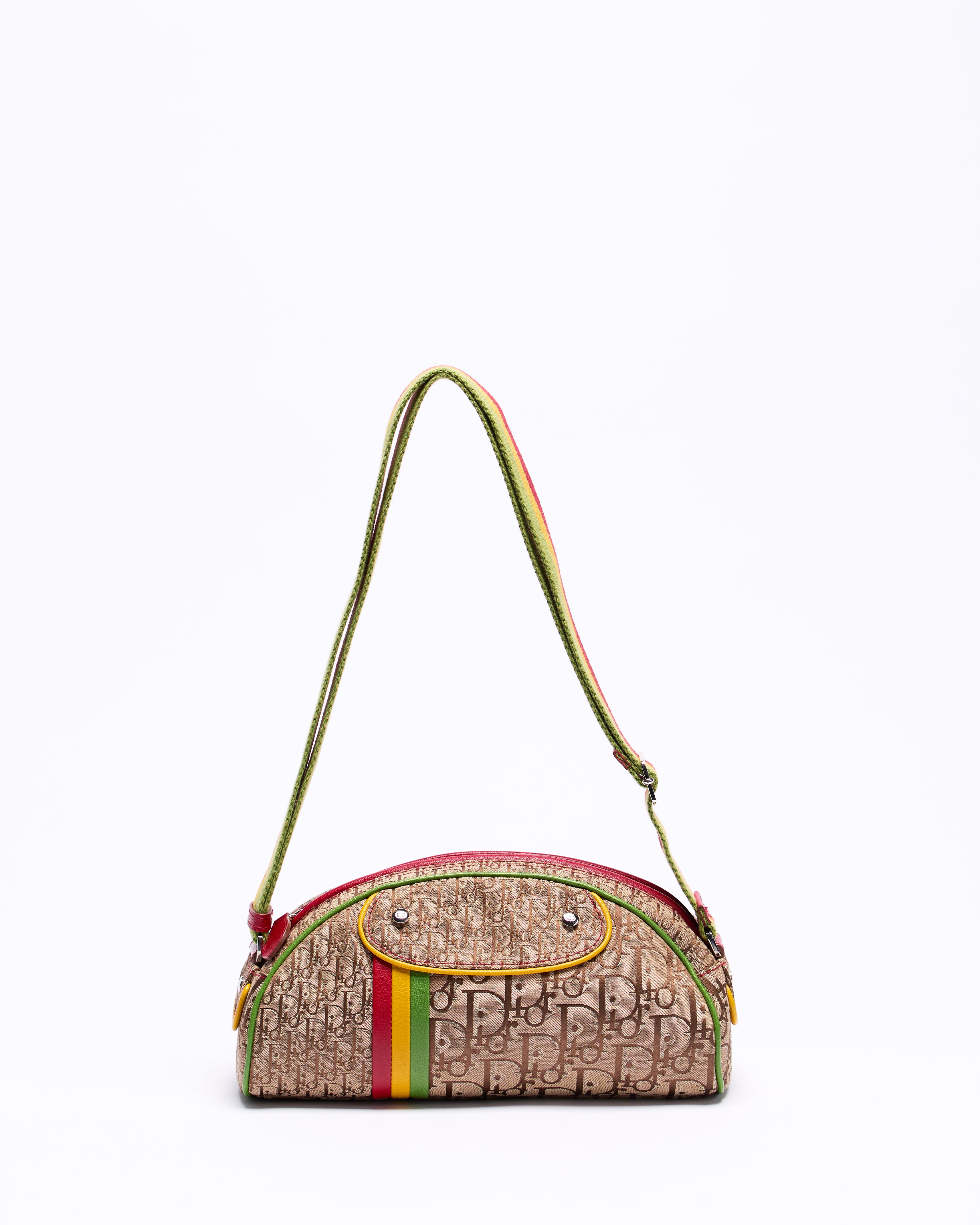 CHRISTIAN DIOR 2004 RASTA CROSS BODY OBLIQUE BAG