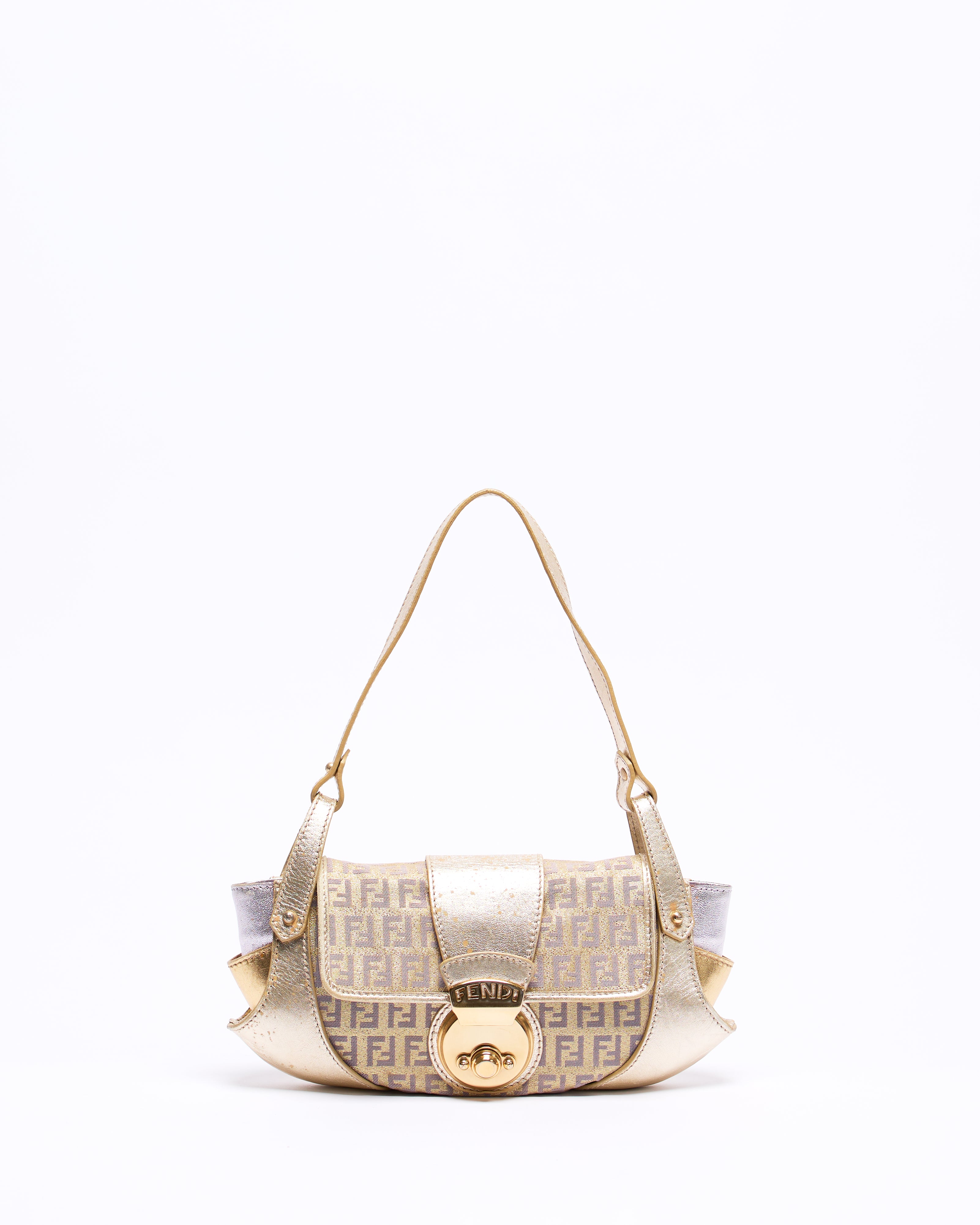 FENDI ZUCCHINO GOLD TUC SHOULDER BAG
