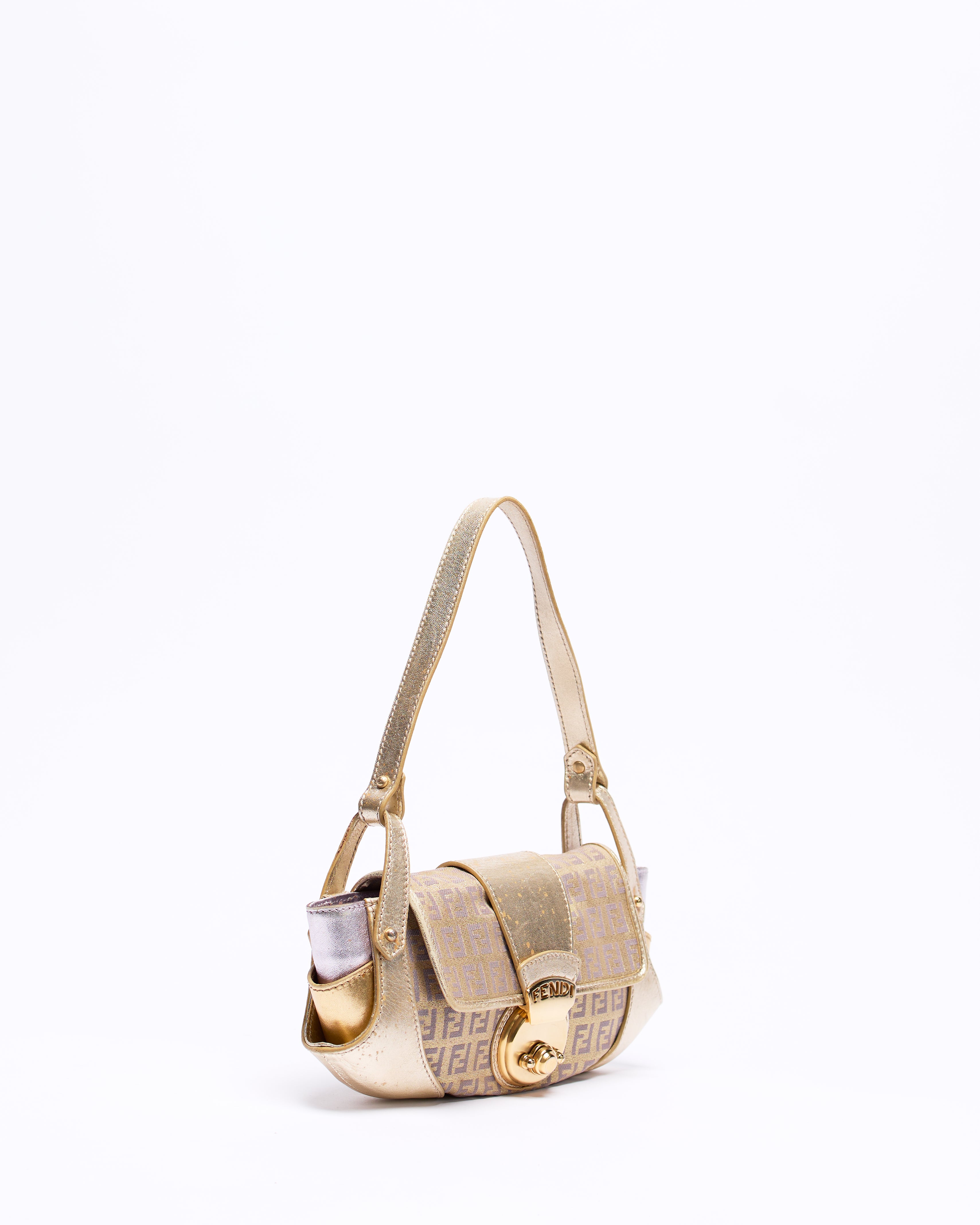 FENDI ZUCCHINO GOLD TUC SHOULDER BAG