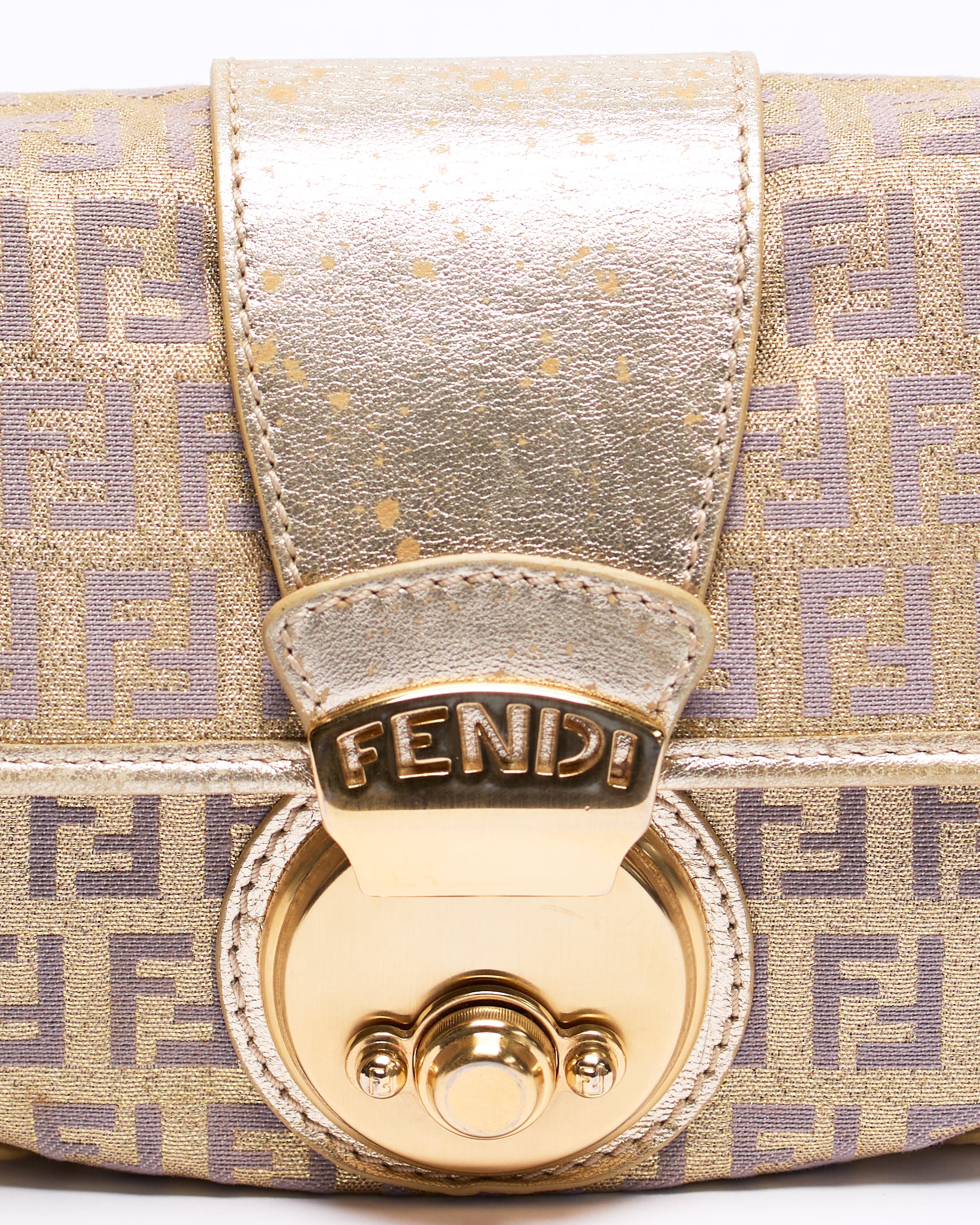 FENDI ZUCCHINO GOLD TUC SHOULDER BAG