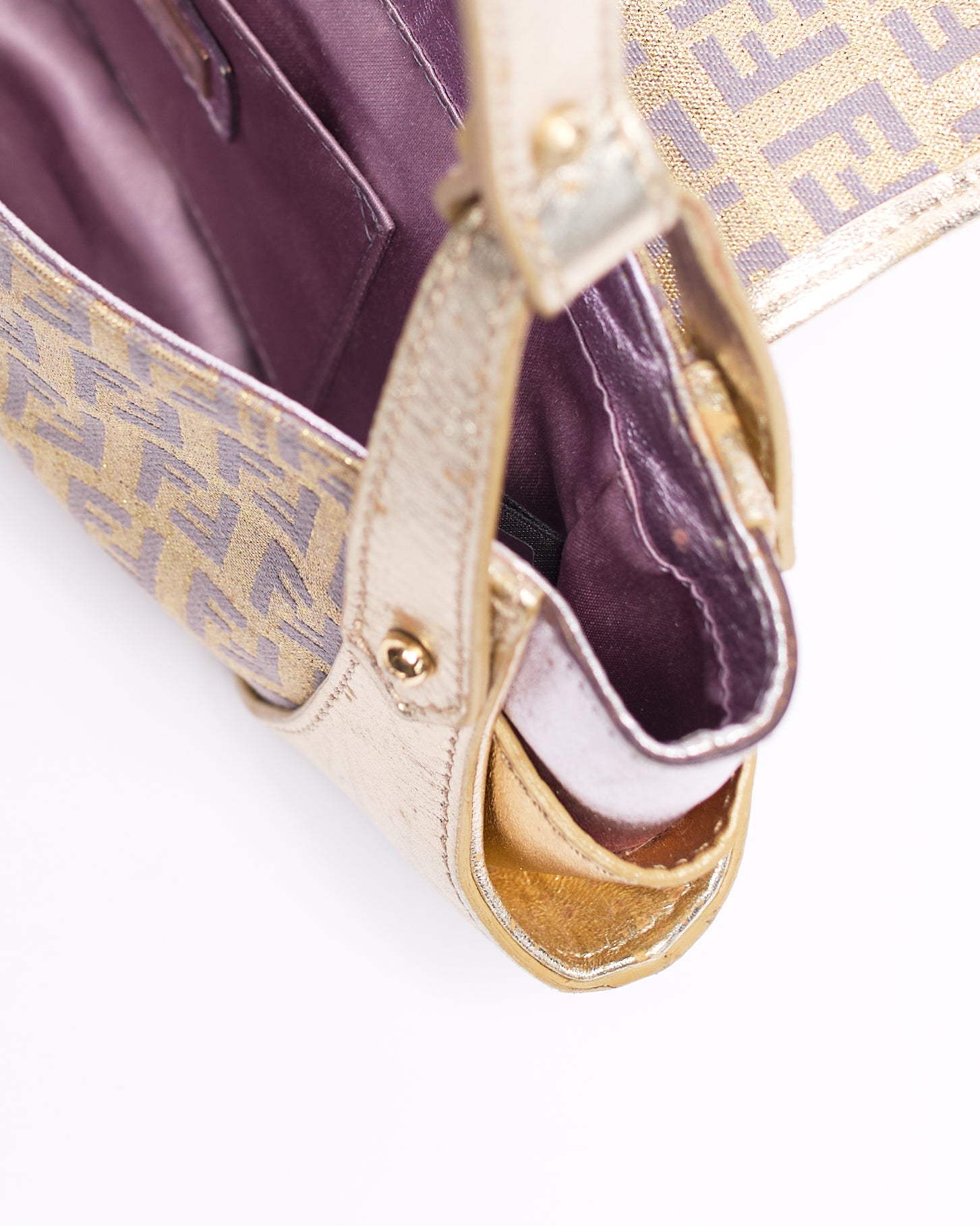 FENDI ZUCCHINO GOLD TUC SHOULDER BAG