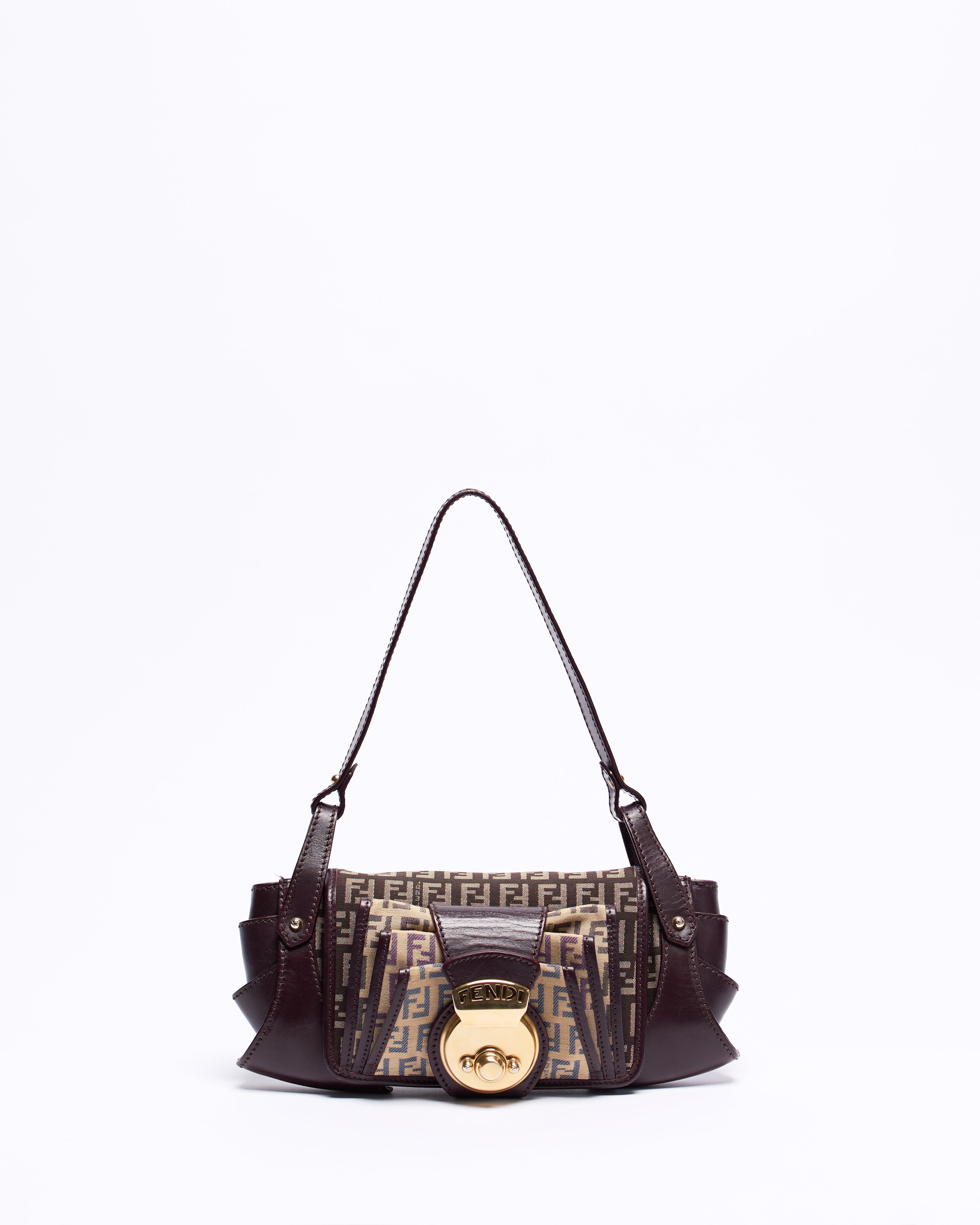 FENDI ZUCCHINO TABACCO TUC SHOULDER BAG