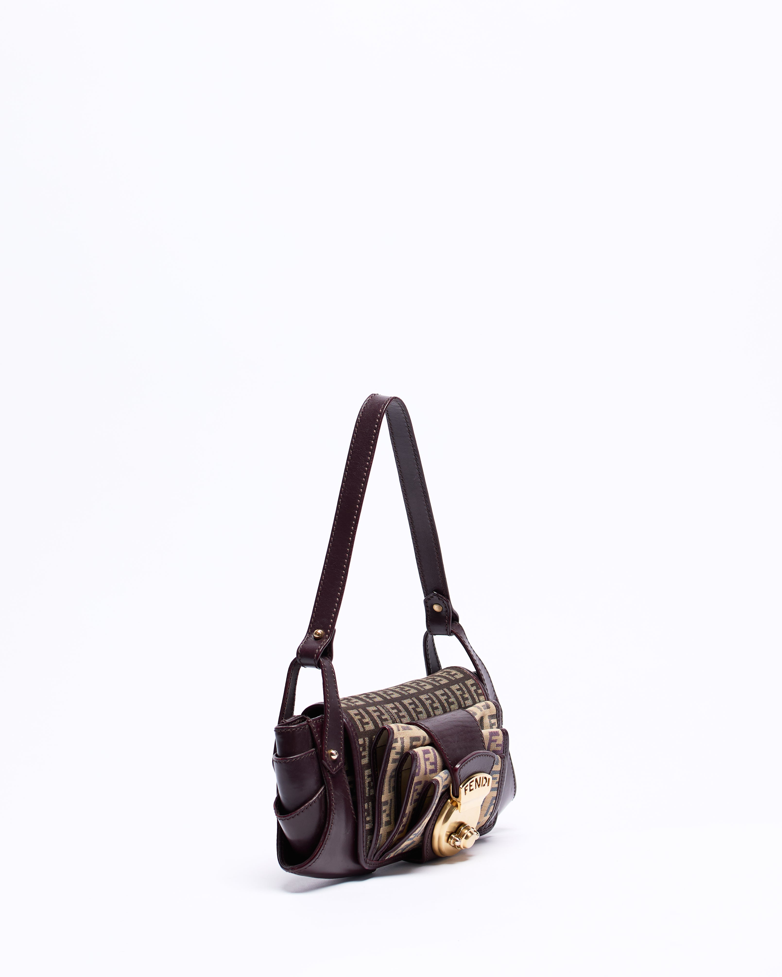 FENDI ZUCCHINO TABACCO TUC SHOULDER BAG