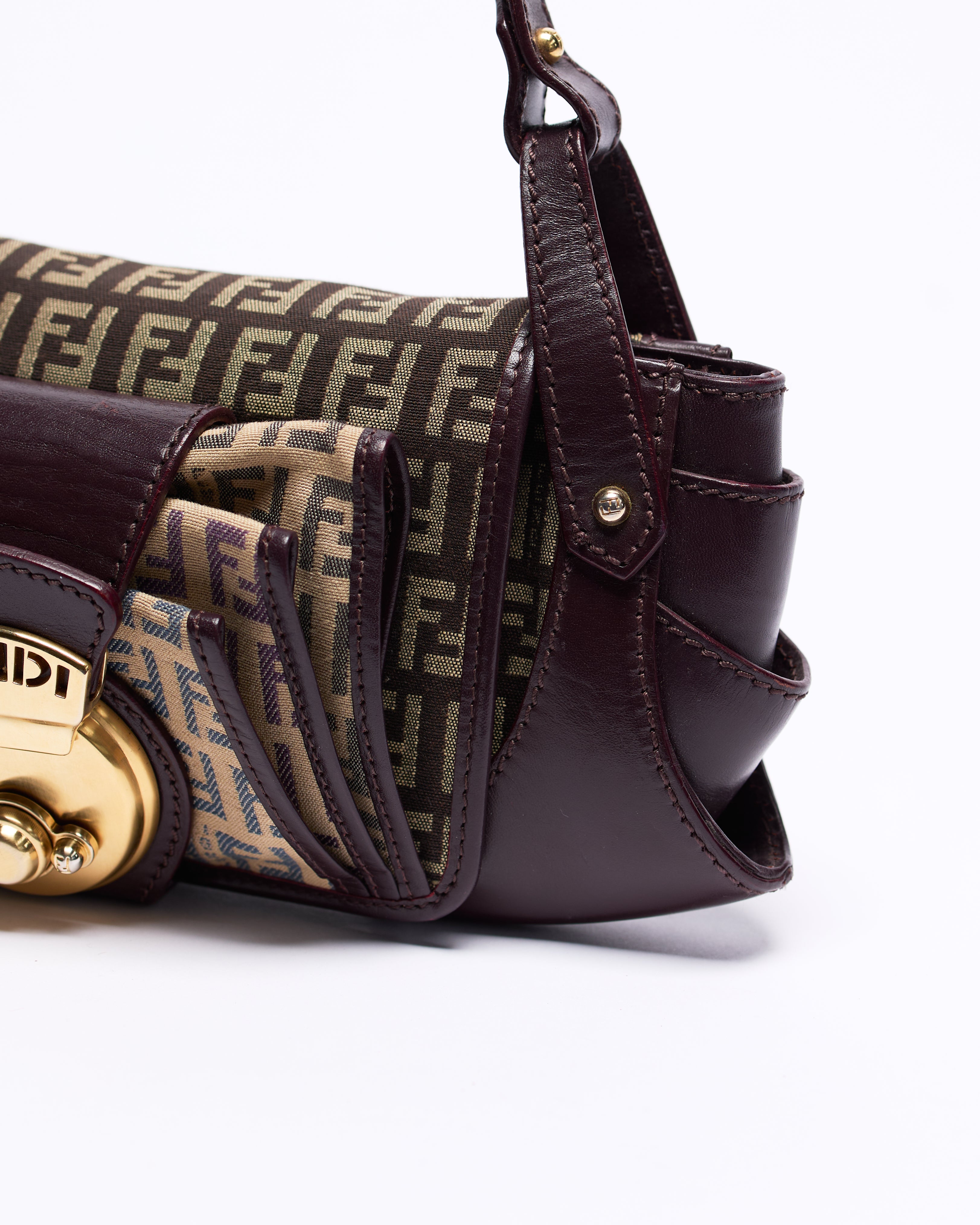FENDI ZUCCHINO TABACCO TUC SHOULDER BAG