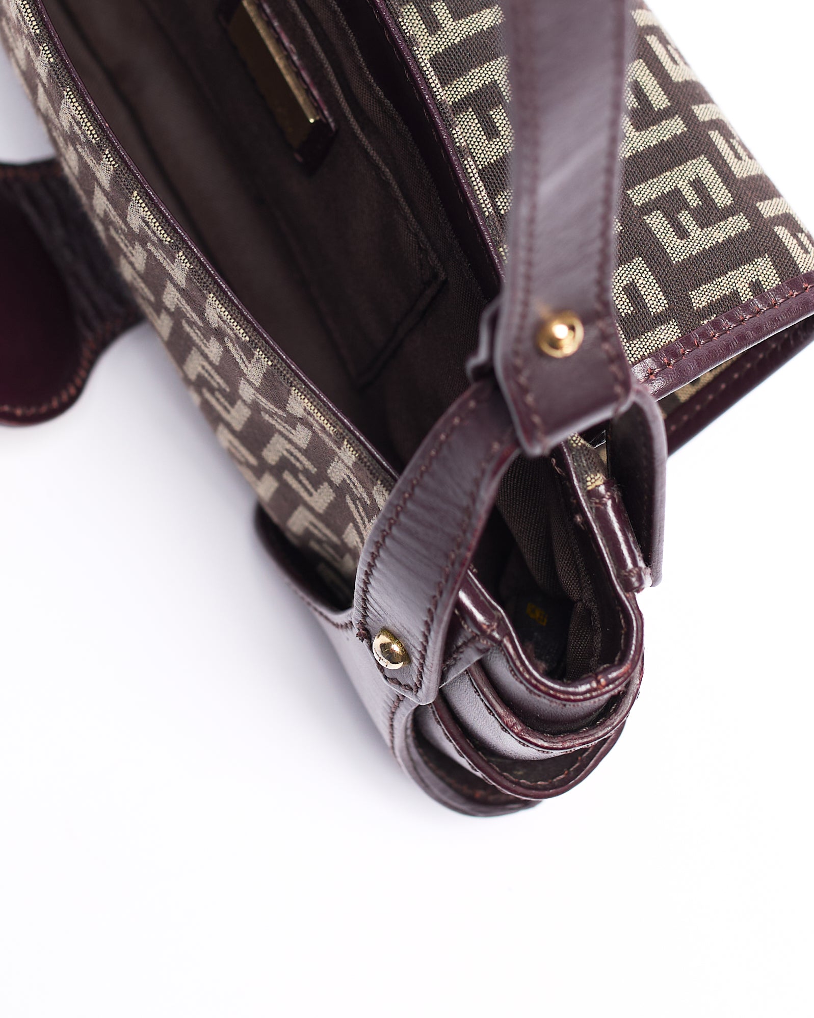 FENDI ZUCCHINO TABACCO TUC SHOULDER BAG