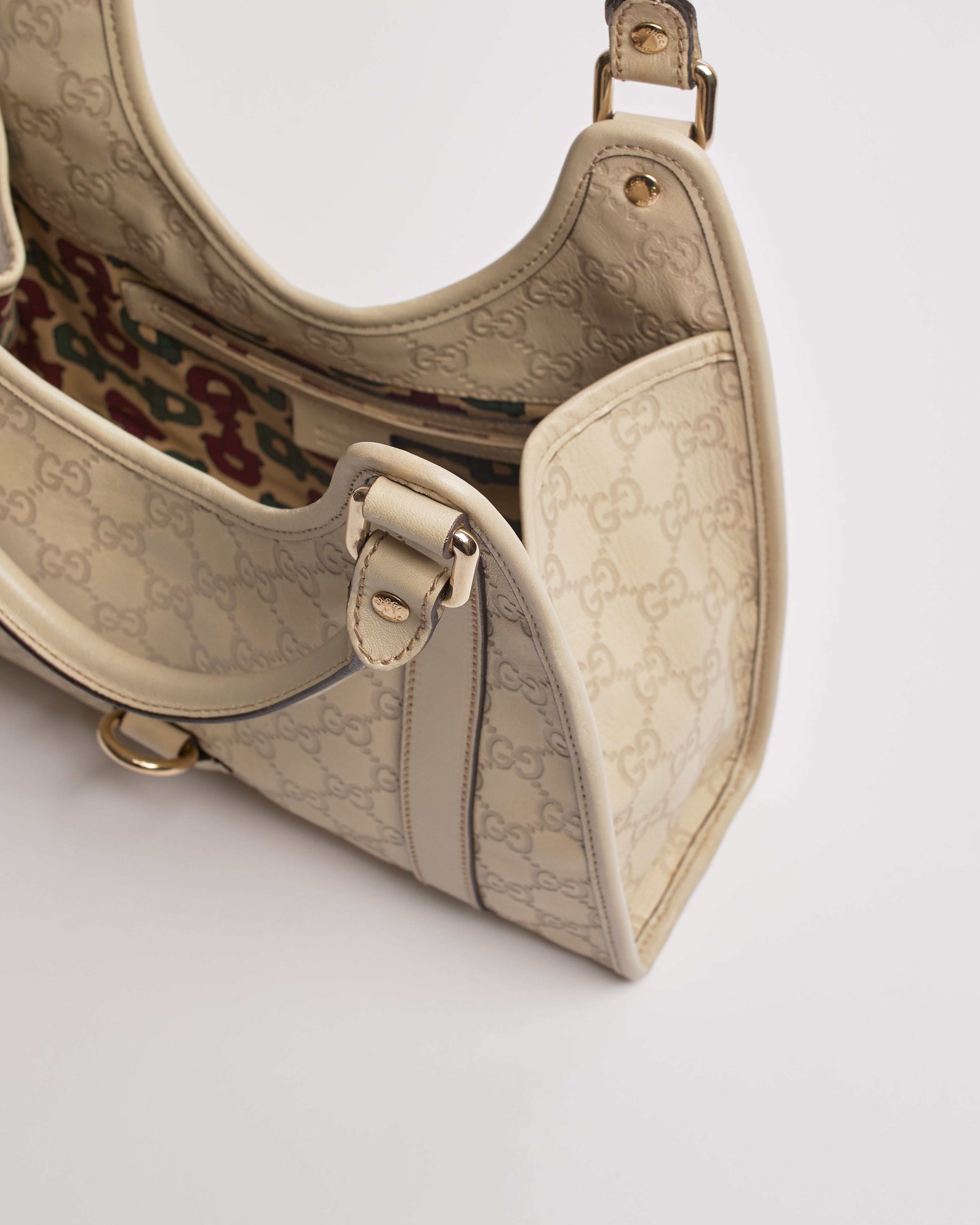 GUCCI GUCCISSIMA JACKIE JOY BARDOT LEATHER SHOULDER BAG