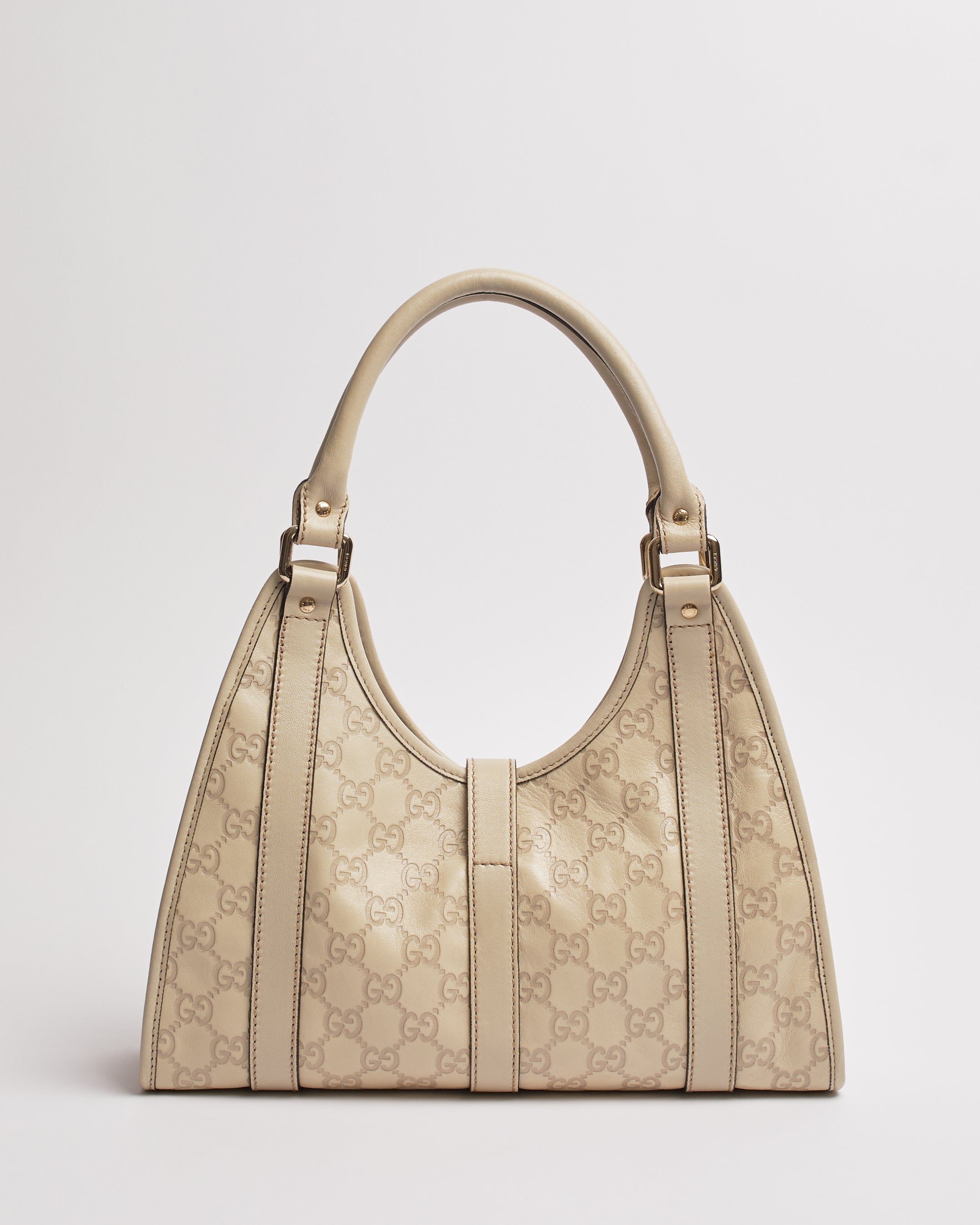 GUCCI GUCCISSIMA JACKIE JOY BARDOT LEATHER SHOULDER BAG