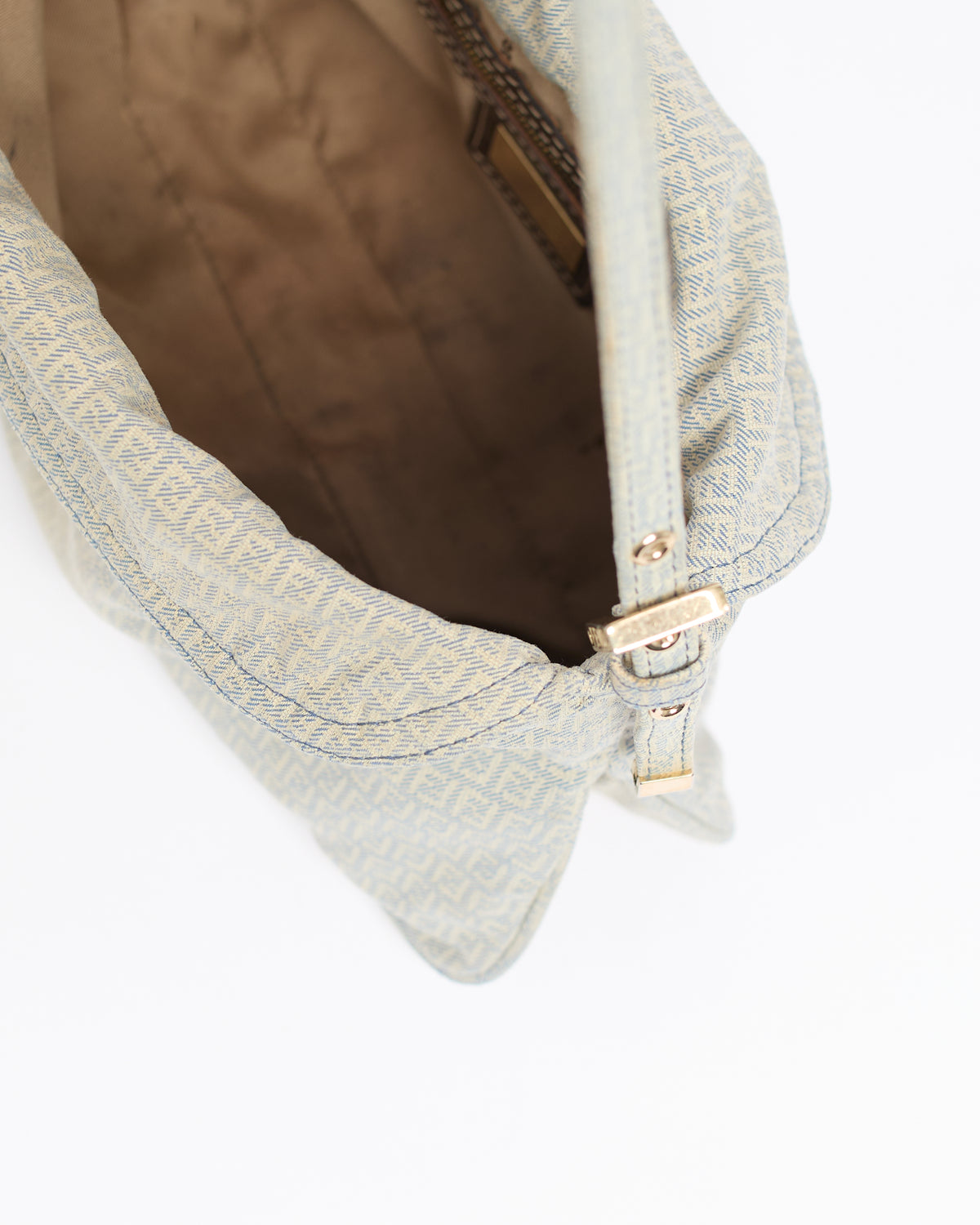 FENDI ZUCCHINO DENIM BAGUETTE BAG