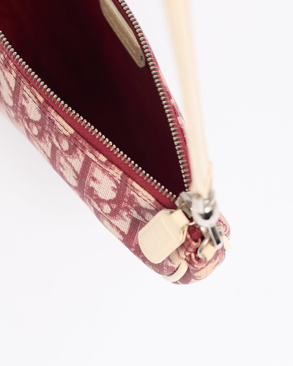 CHRISTIAN DIOR RED MINI SADDLE BAG