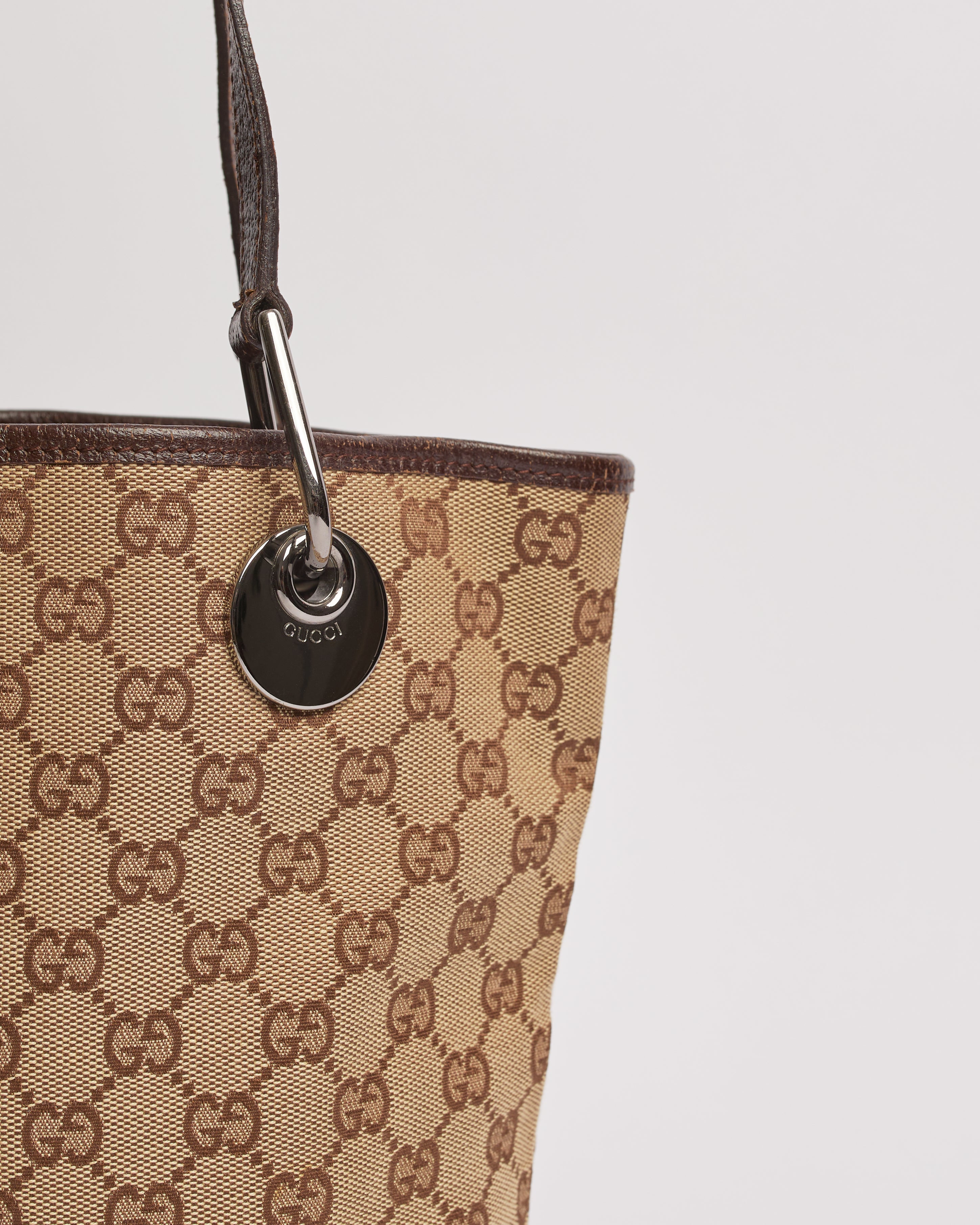 GUCCI 2000'S MONOGRAM CANVAS TOTE BAG
