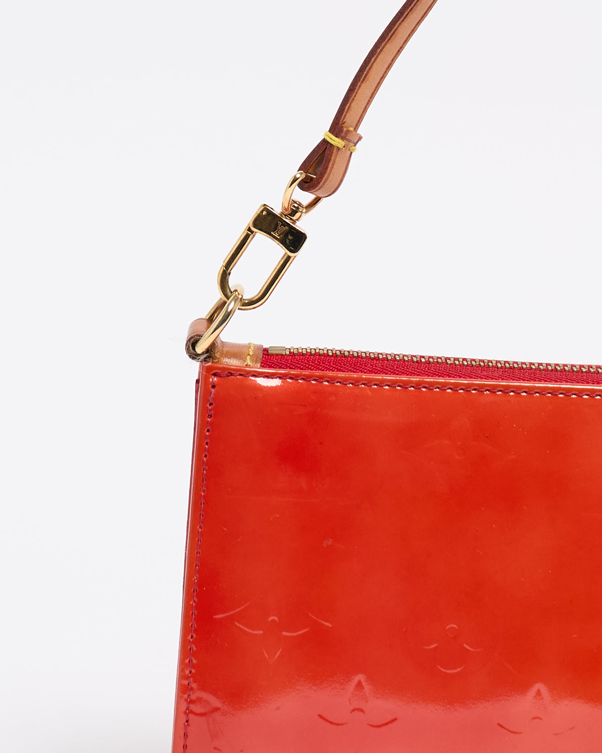 LOUIS VUITTON 2000'S RED LEXINGTON POCHETTE BAG