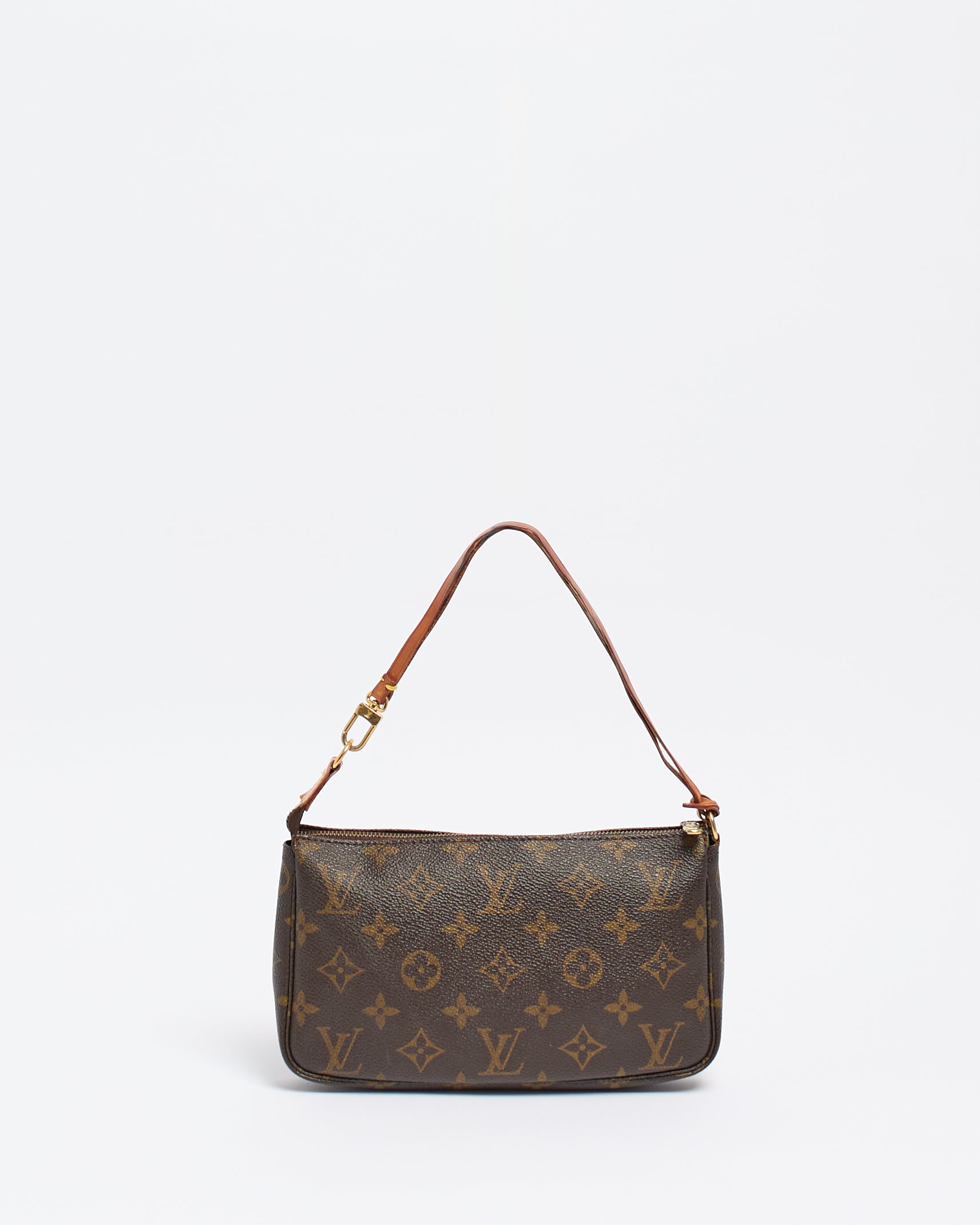 LOUIS VUITTON COATED CANVAS POCHETTE BAG
