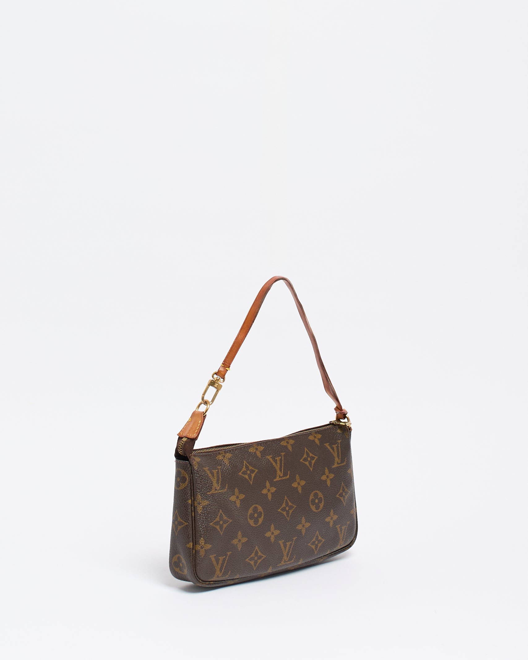 LOUIS VUITTON COATED CANVAS POCHETTE BAG