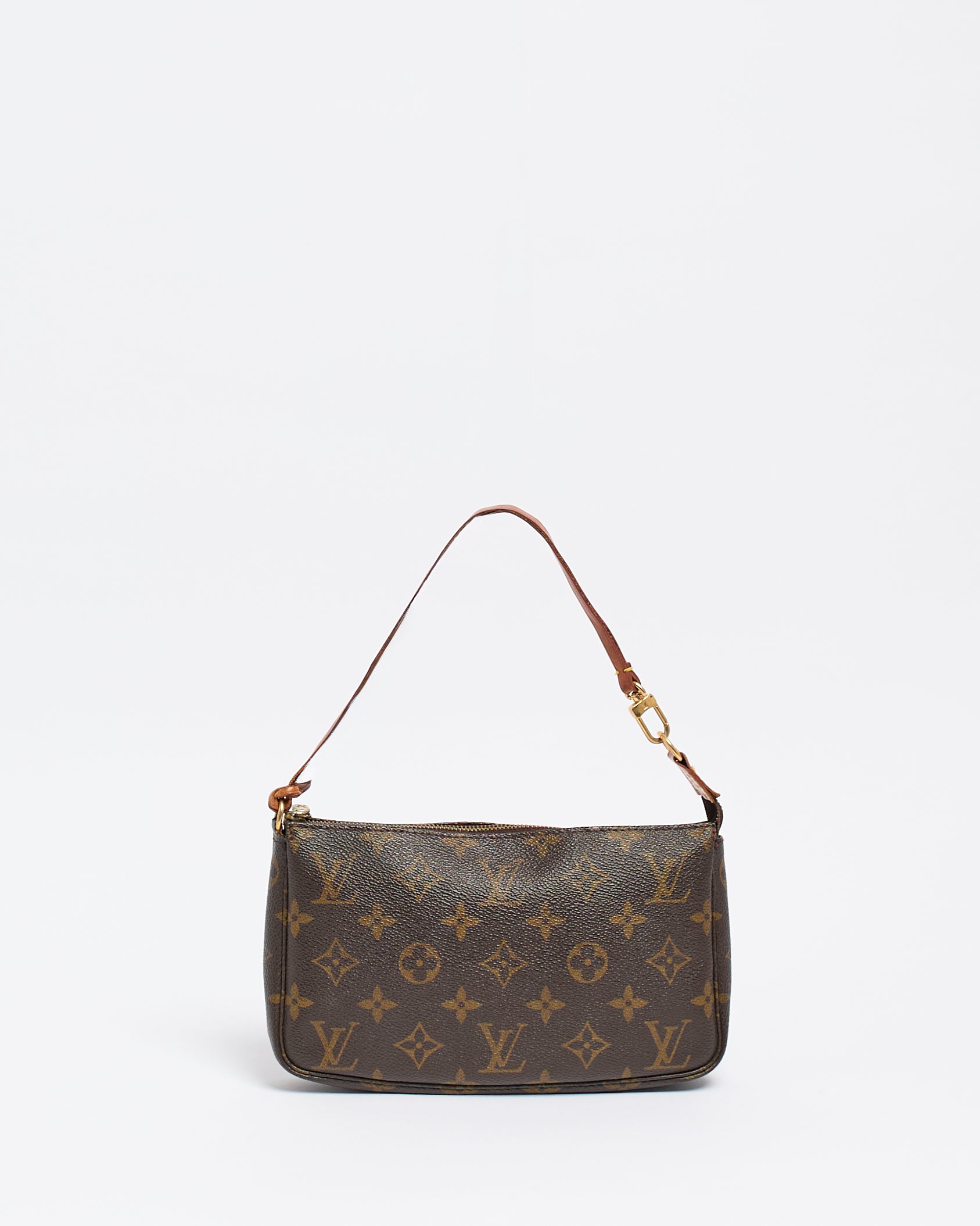 LOUIS VUITTON COATED CANVAS POCHETTE BAG