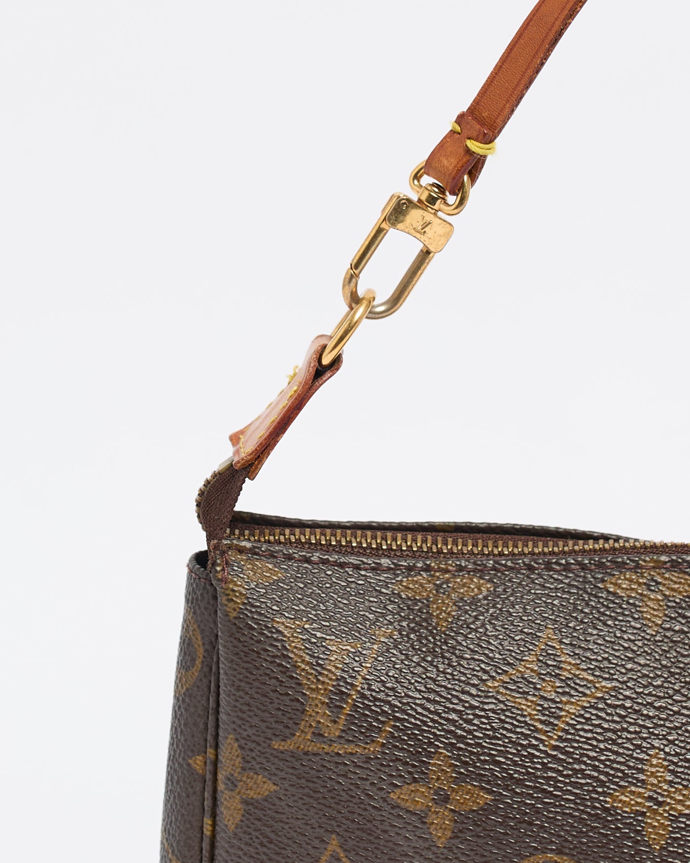 LOUIS VUITTON COATED CANVAS POCHETTE BAG