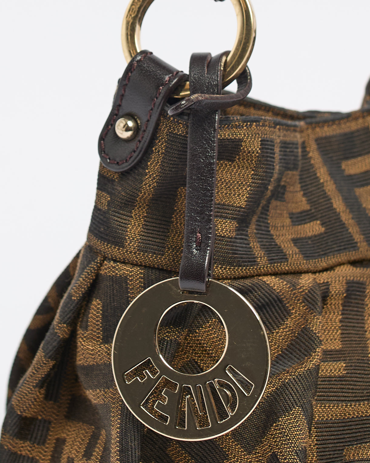 FENDI ZUCCA 2000'S TABACCO MINI CHEF BAG