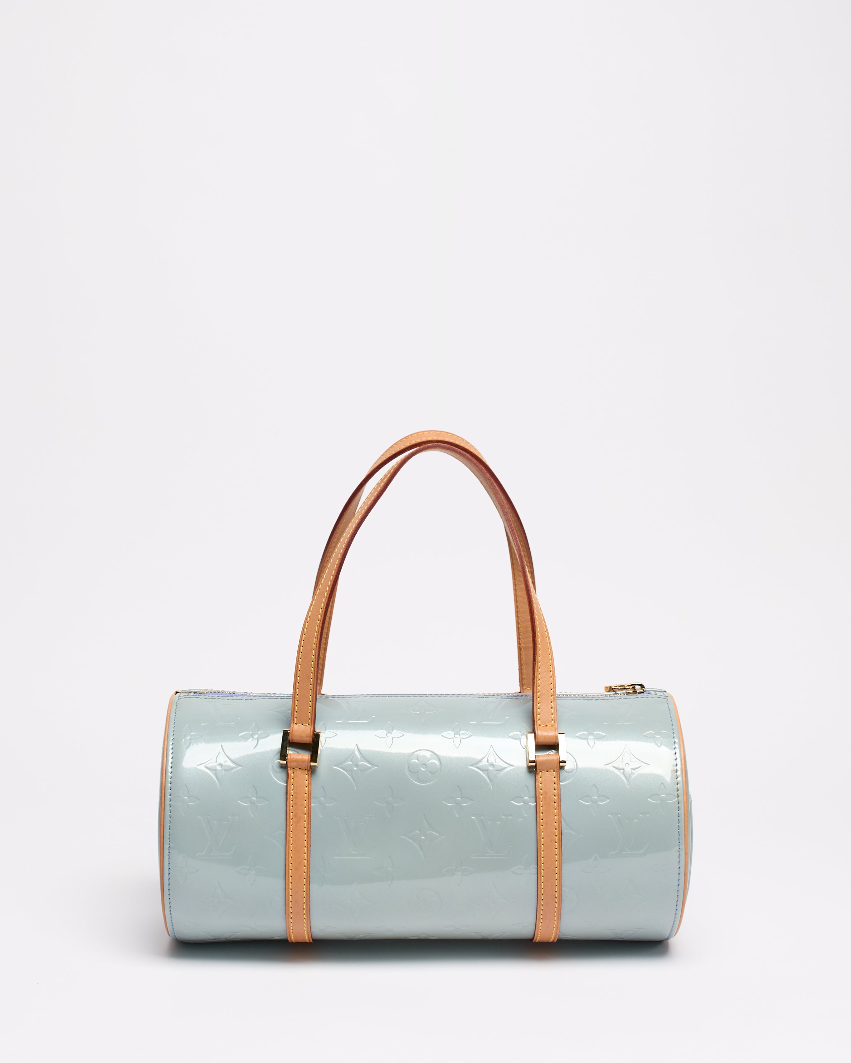 LOUIS VUITTON 2000'S BLUE VERNIS PAPILLON 30 BAG