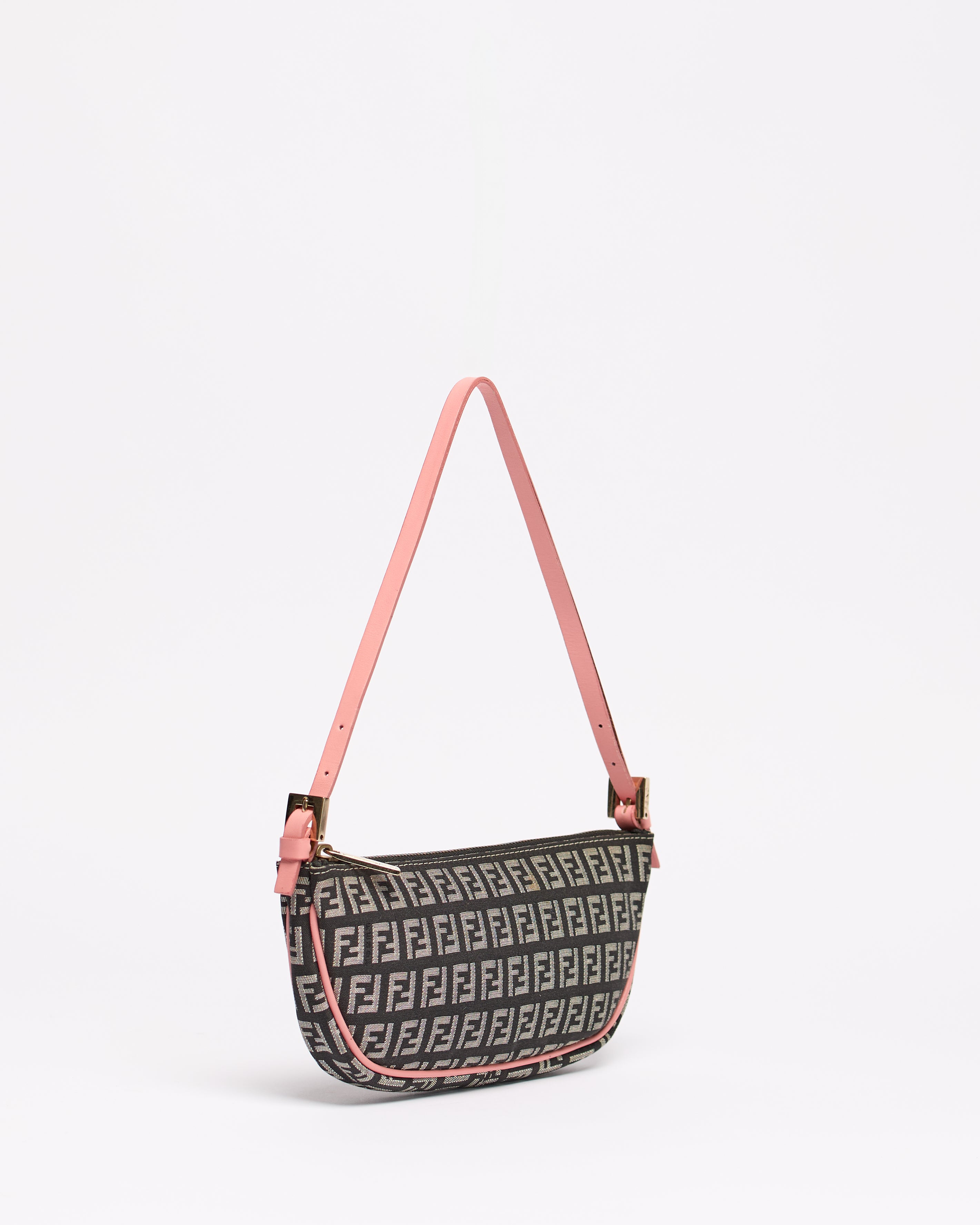 FENDI ZUCCHINO 2000'S BOAT BAGUETTE SHOULDER BAG