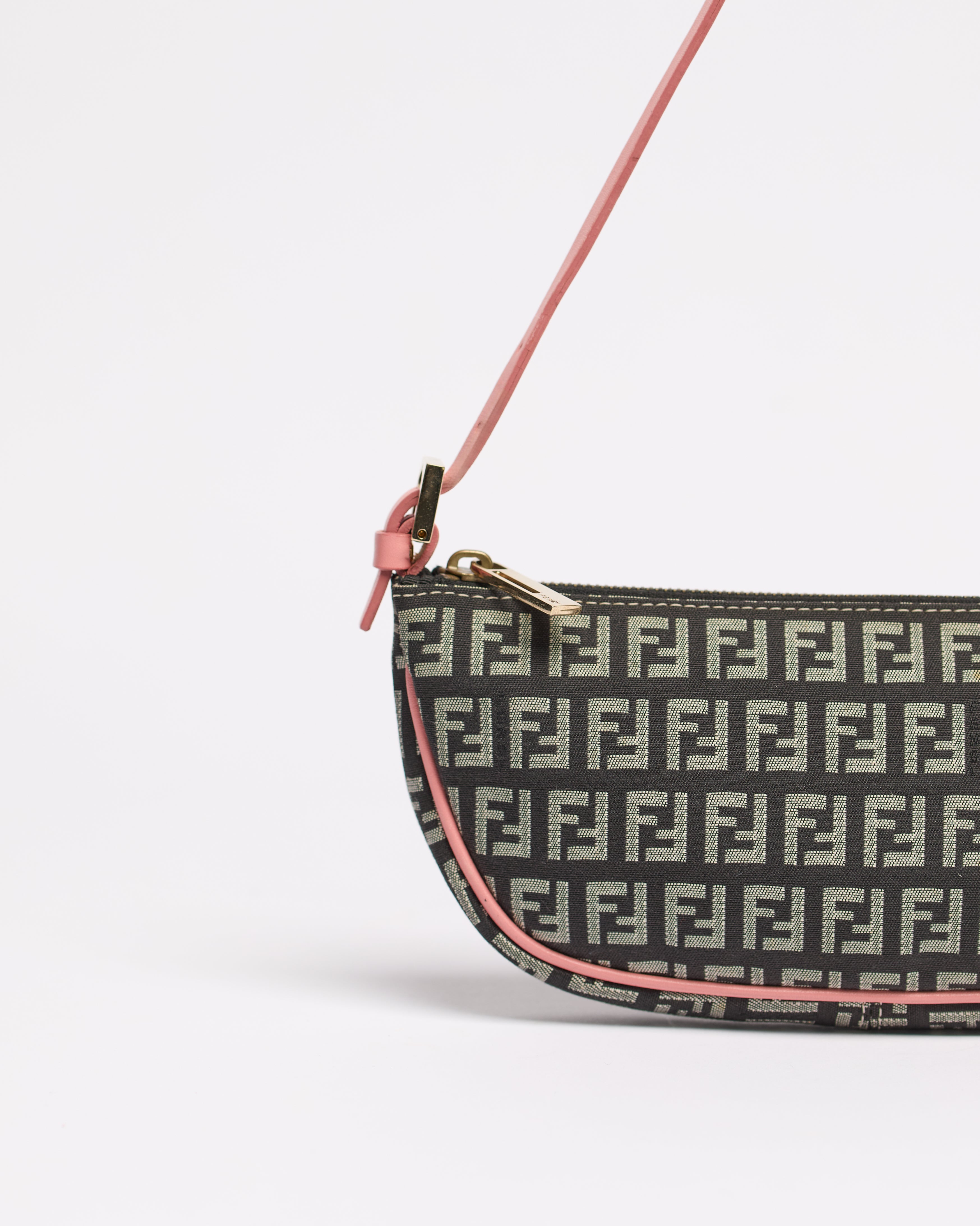 FENDI ZUCCHINO 2000'S BOAT BAGUETTE SHOULDER BAG